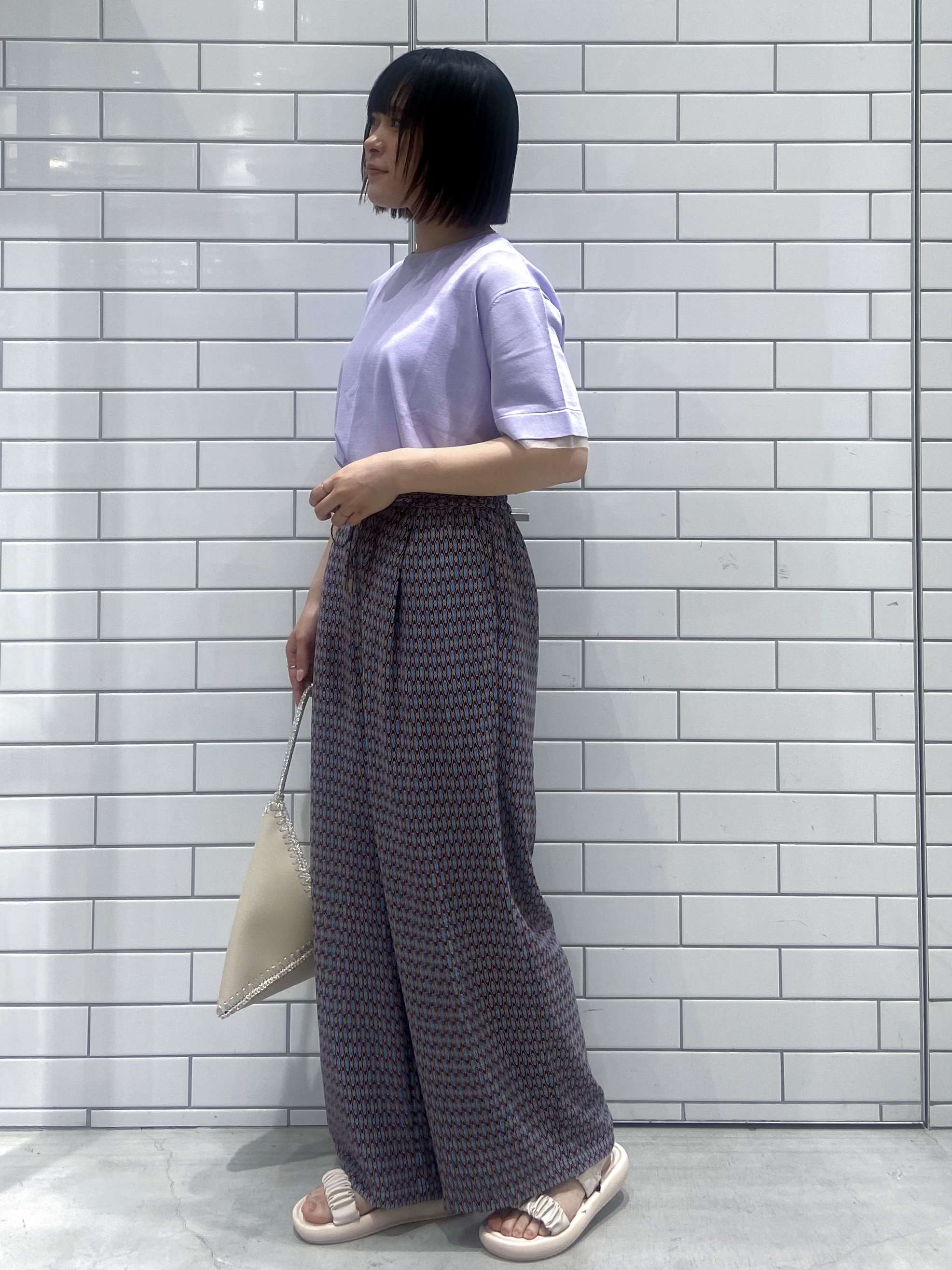 kimiさんの「OPAQUE.CLIP｜【UV／接触冷感／抗ピル】シアー＆レイヤード風さらりニット《洗濯機OK》」を使ったコーディネート