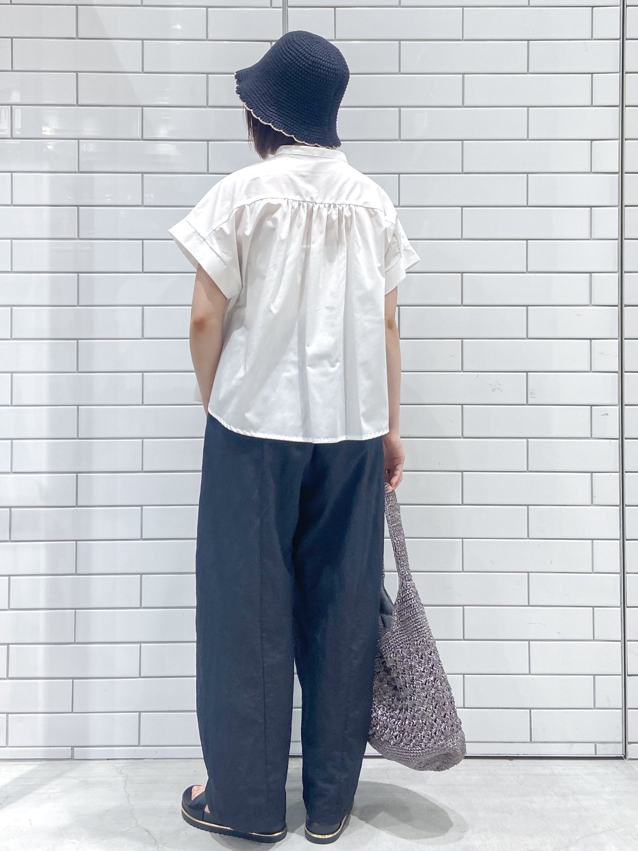 kimiさんの「OPAQUE.CLIP｜麻混サーモ配色バケットハット」を使ったコーディネート