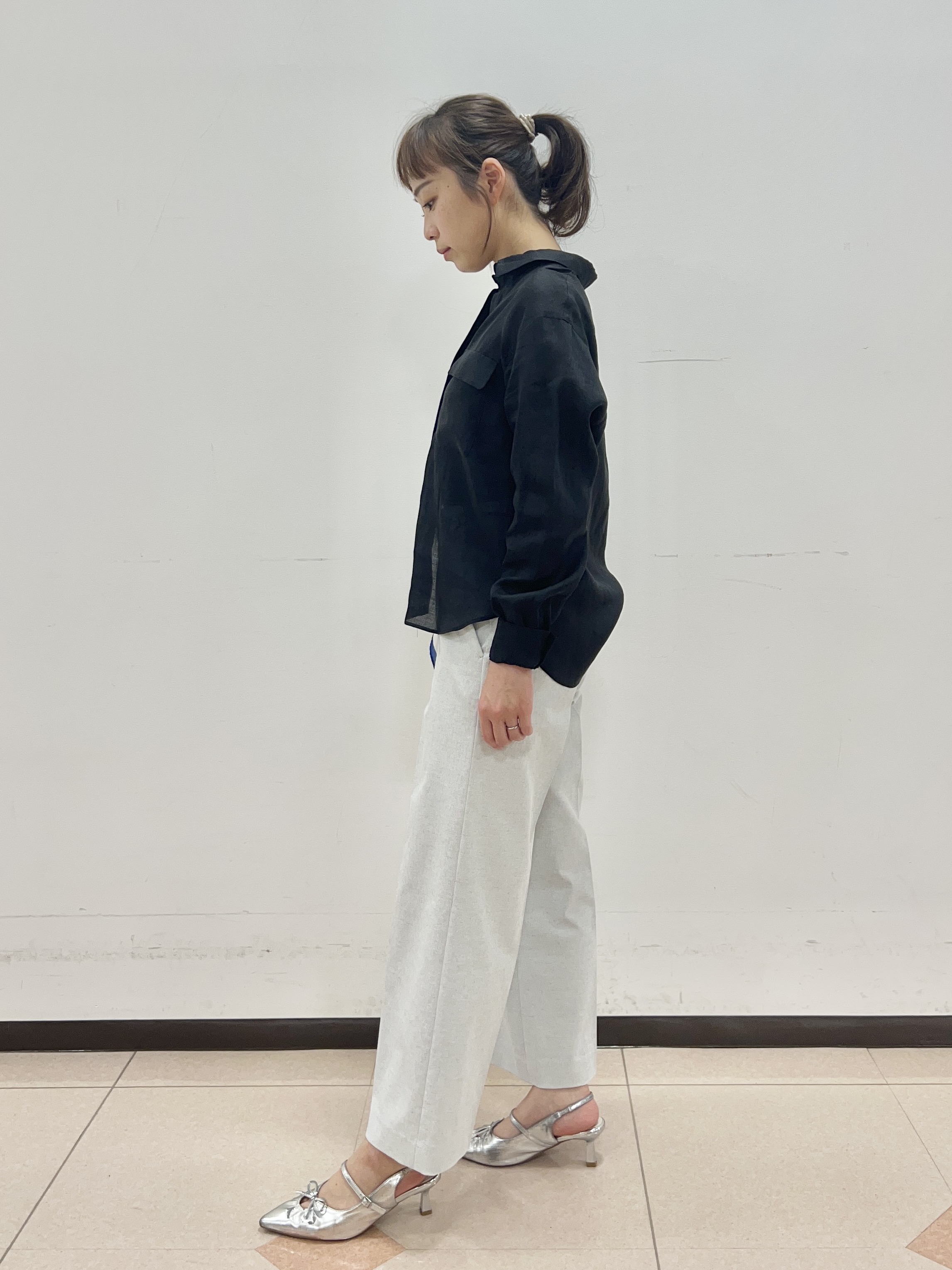 りおさんの「UNTITLED｜【接触冷感】ドライタッチシャツ」を使ったコーディネート