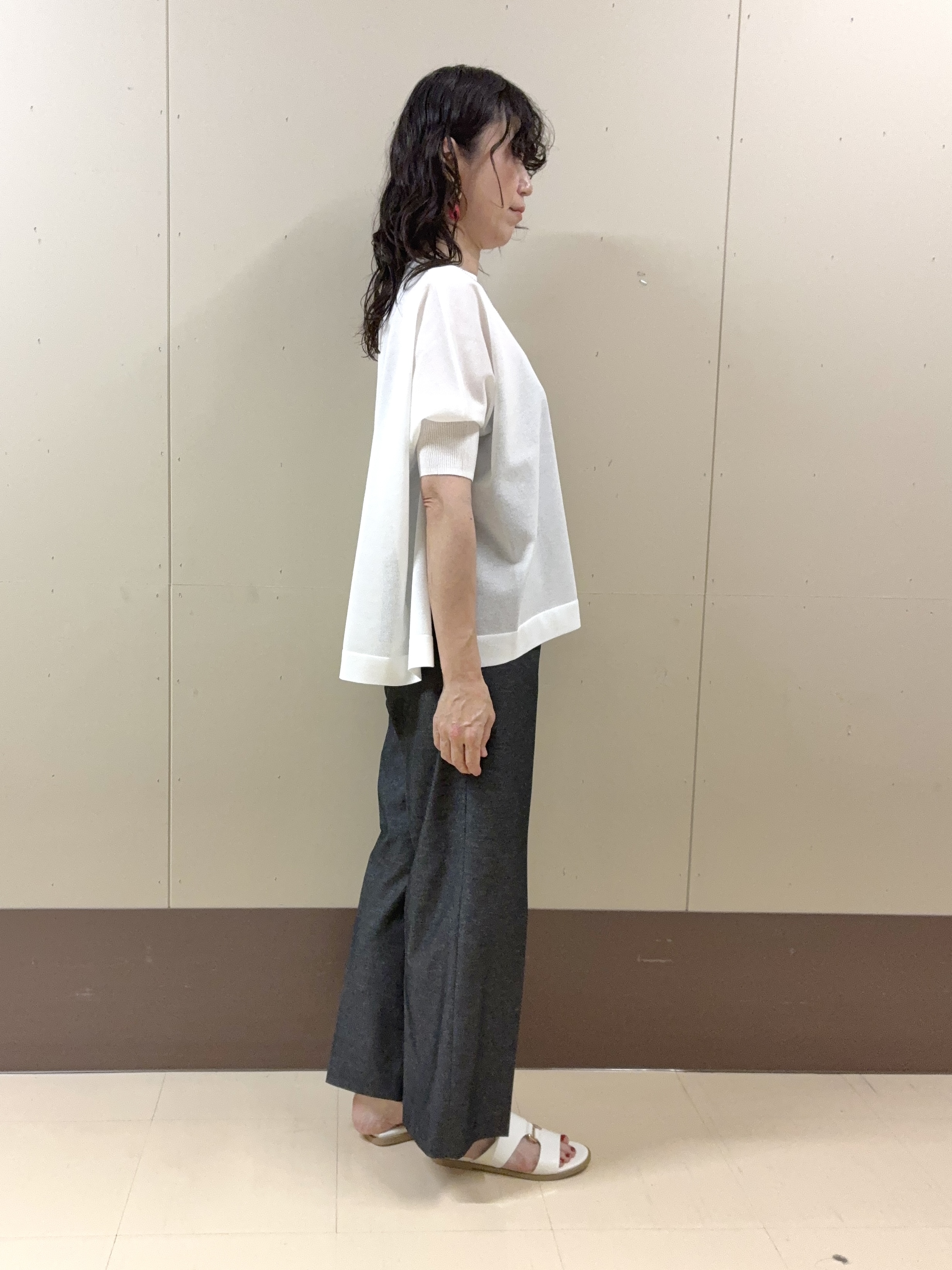 Noriさんの「UNTITLED｜【アンサンブル可/洗える】シアーレーヨンニット」を使ったコーディネート
