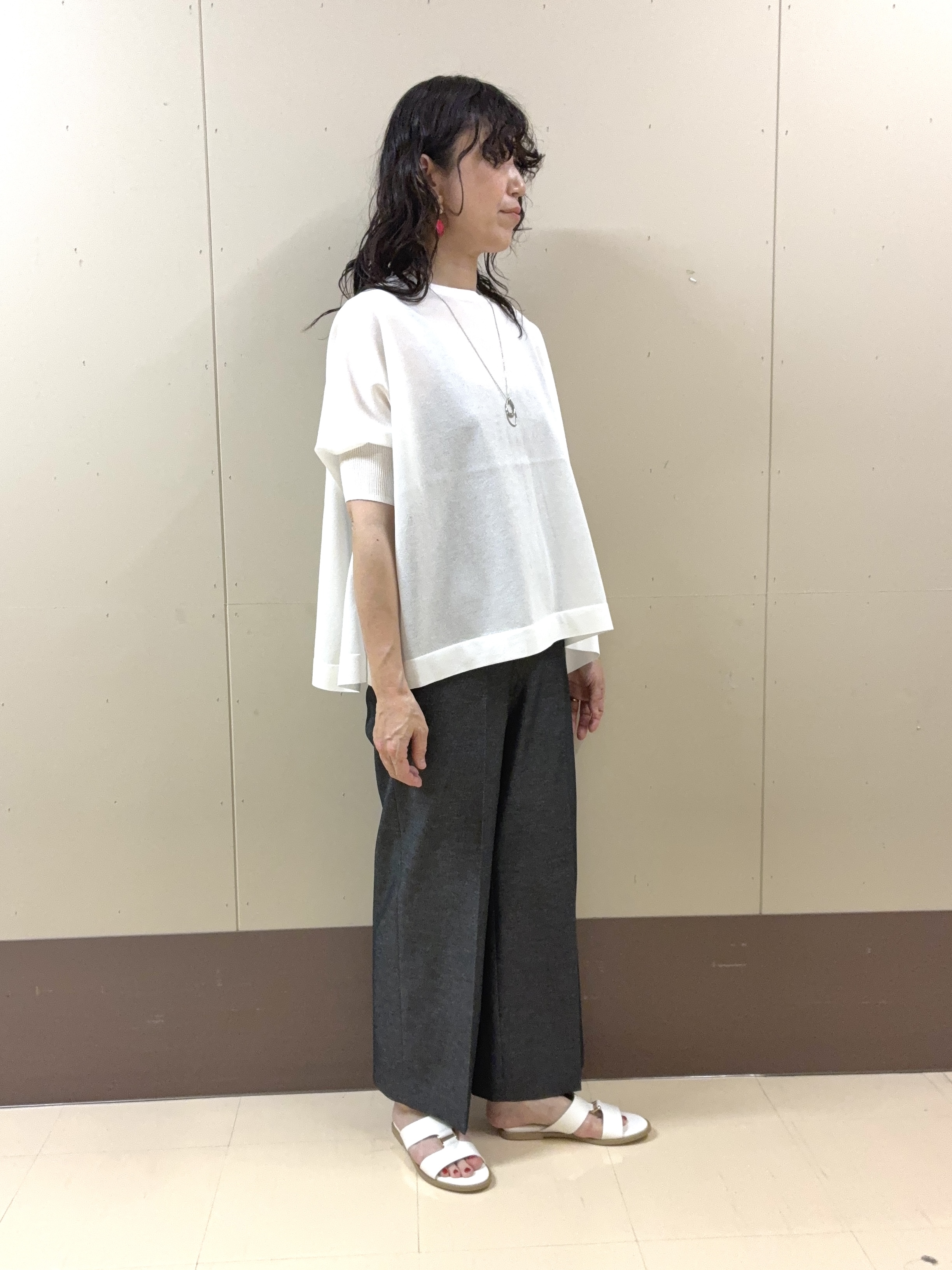 Noriさんの「UNTITLED｜【アンサンブル可/洗える】シアーレーヨンニット」を使ったコーディネート