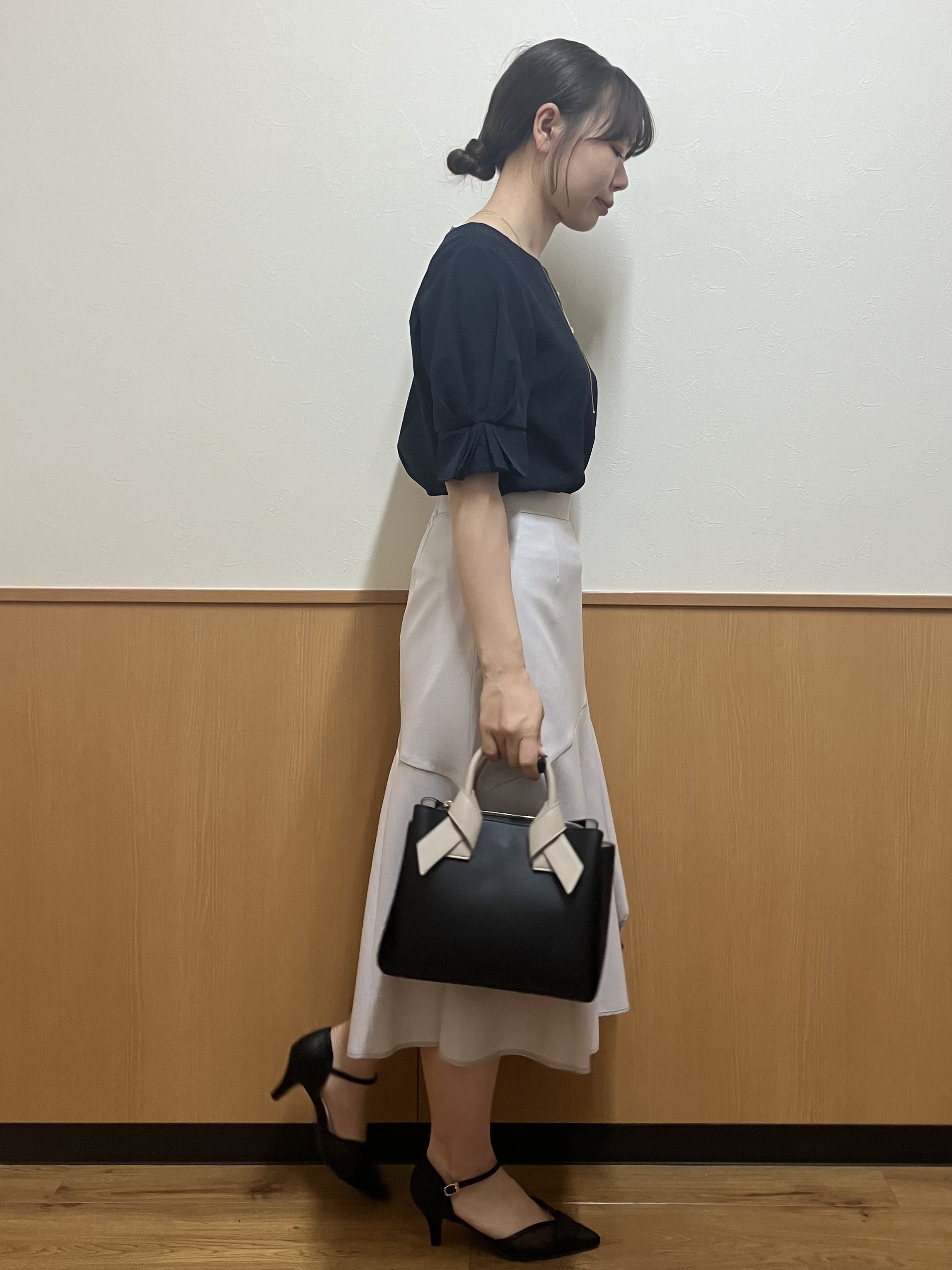 MAYUKIさんの「index｜【接触冷感／吸水速乾】タックパフスリーブブラウス《防シワ／洗濯機OK／XS～3L／8col》」を使ったコーディネート