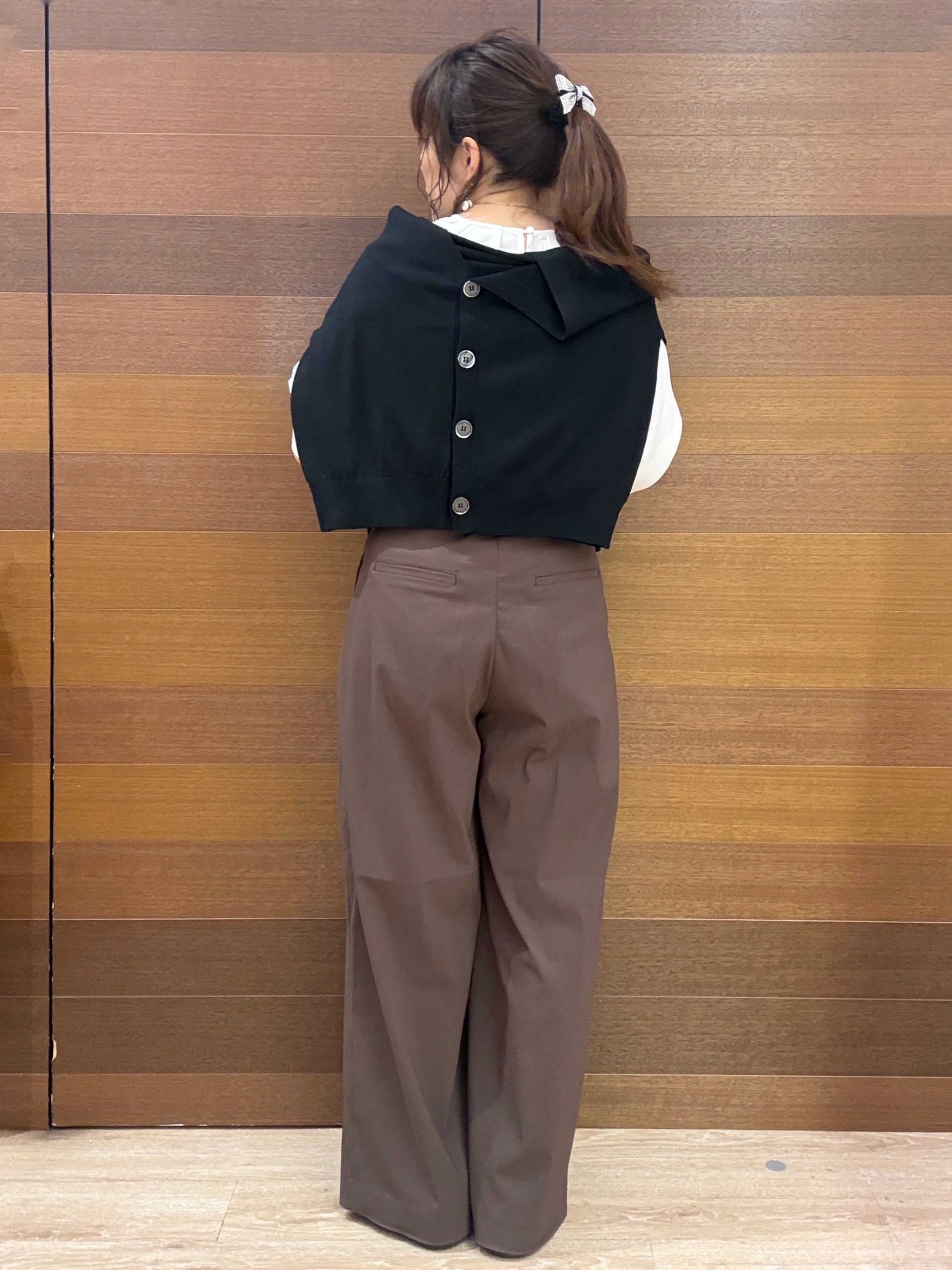 maichiさんの「OPAQUE.CLIP｜【UV／接触冷感】Vネックリラクシーニットカーディガン《洗濯機OK／抗ピル》」を使ったコーディネート