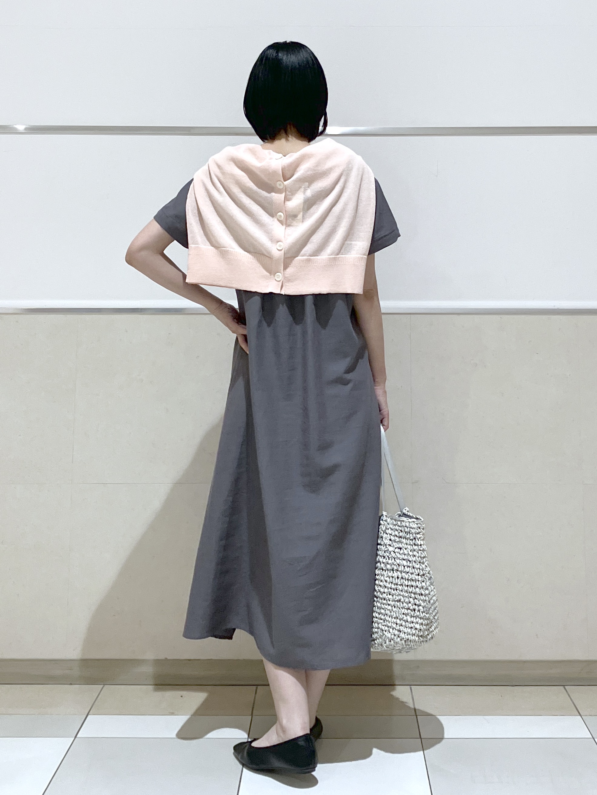 eriko さんの「Dessin｜レザー調スクエアトゥ  フラットパンプス」を使ったコーディネート