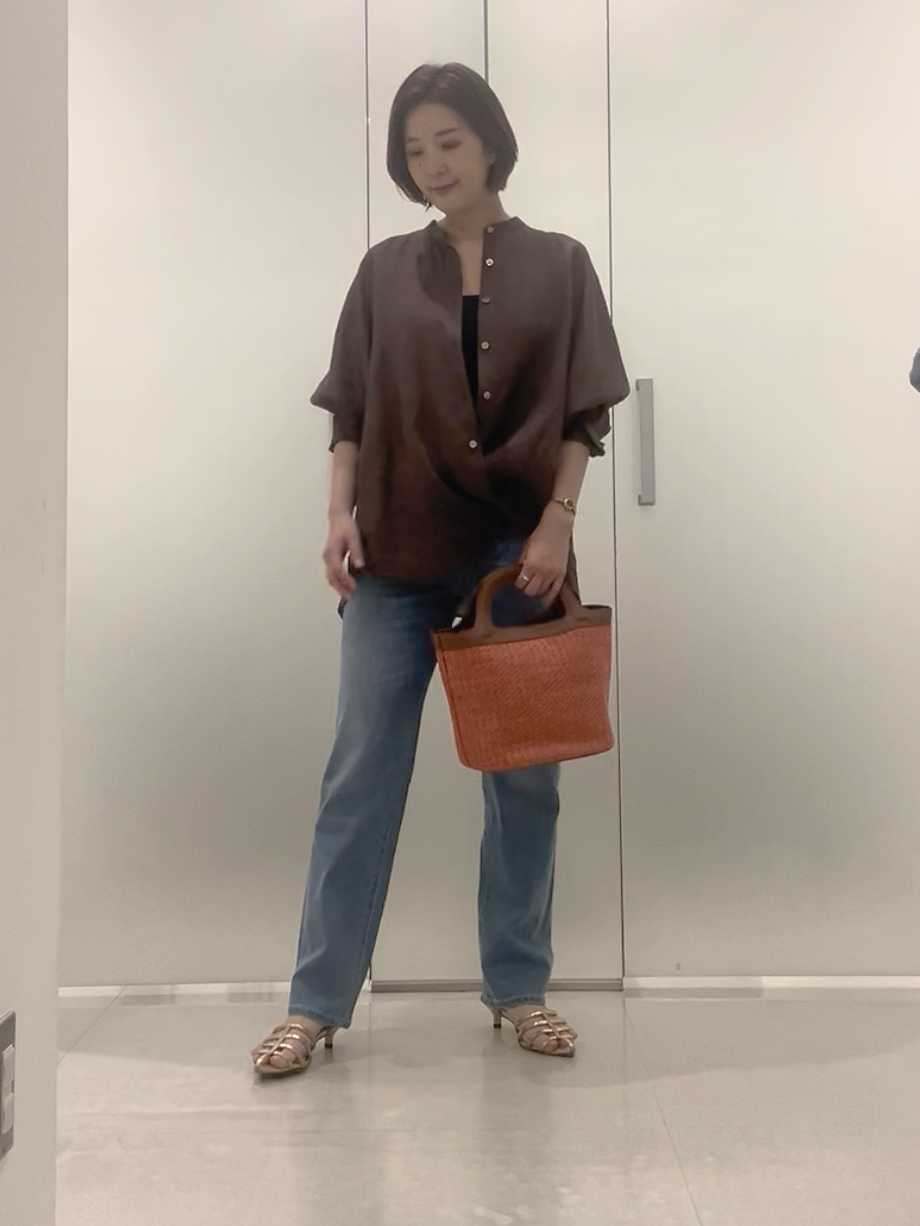 まどかさんの「UNTITLED｜【麻100】リネンドルマンシャツ」を使ったコーディネート