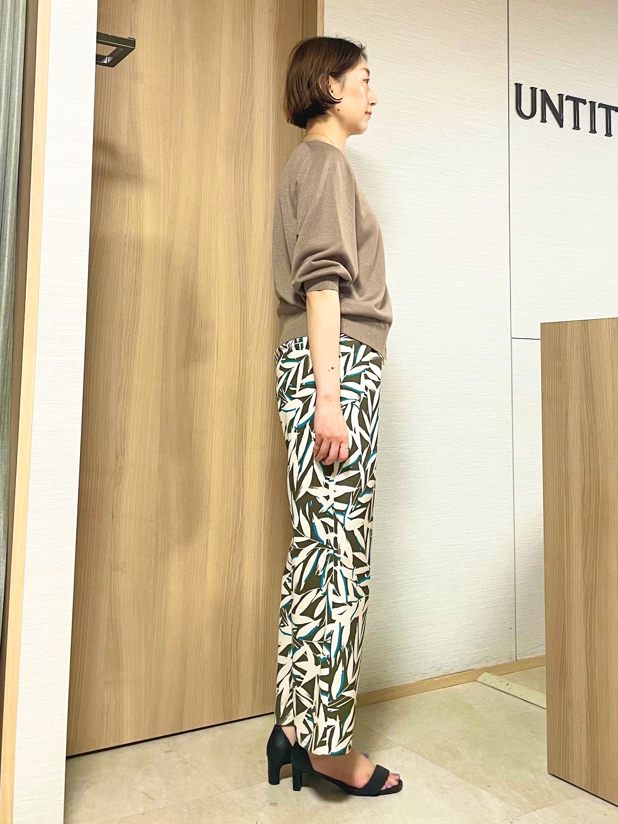 aliceさんの「UNTITLED｜【アンサンブル可/シアー】リネンエステルカーディガン」を使ったコーディネート