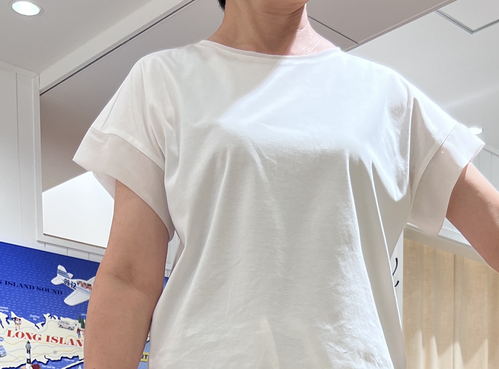 haruさんの「Dessin｜【UVカット/接触冷感】美光沢カットソー」を使ったコーディネート