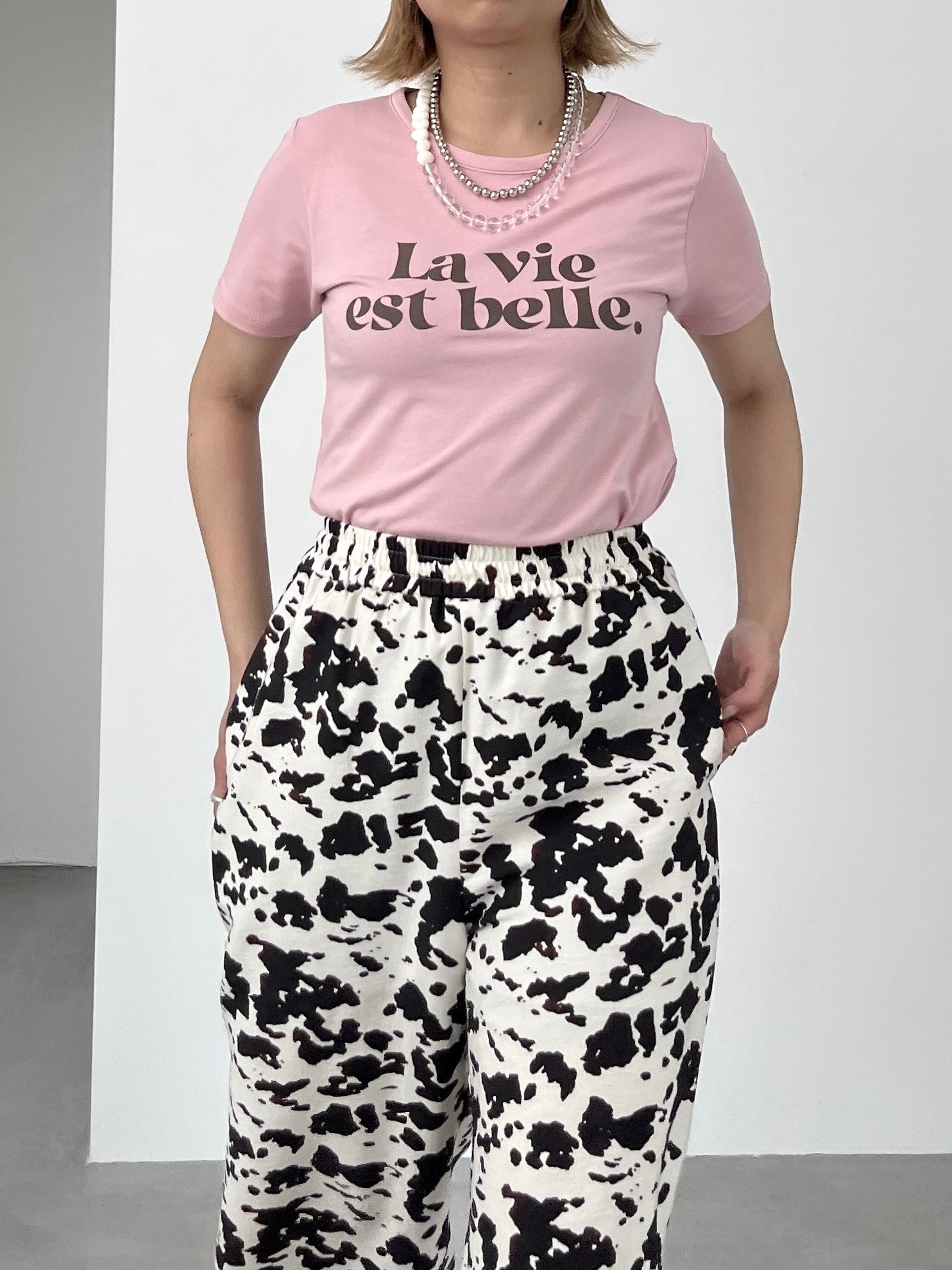 Harukaさんの「INDIVI｜ロゴタイトTシャツ」を使ったコーディネート