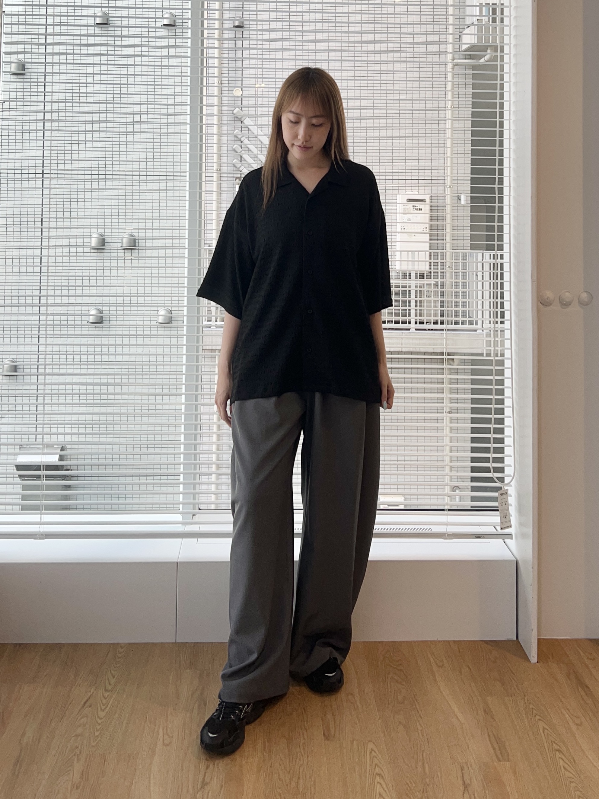 mさんの「tk.TAKEO KIKUCHI｜シュリンクジャガード開襟シャツ」を使ったコーディネート