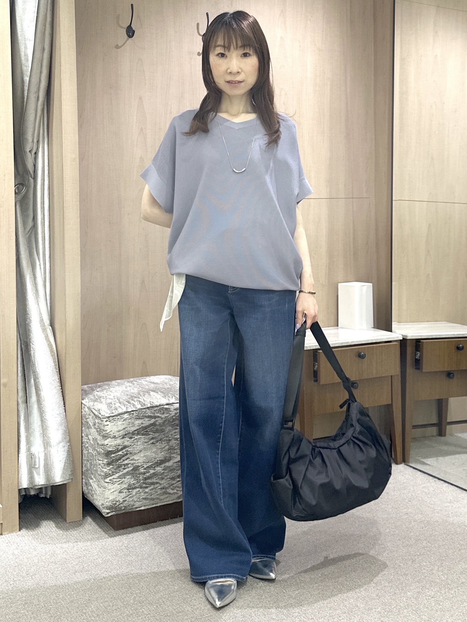 Miwaさんの「UNTITLED｜【麻100】リネンドルマンシャツ」を使ったコーディネート
