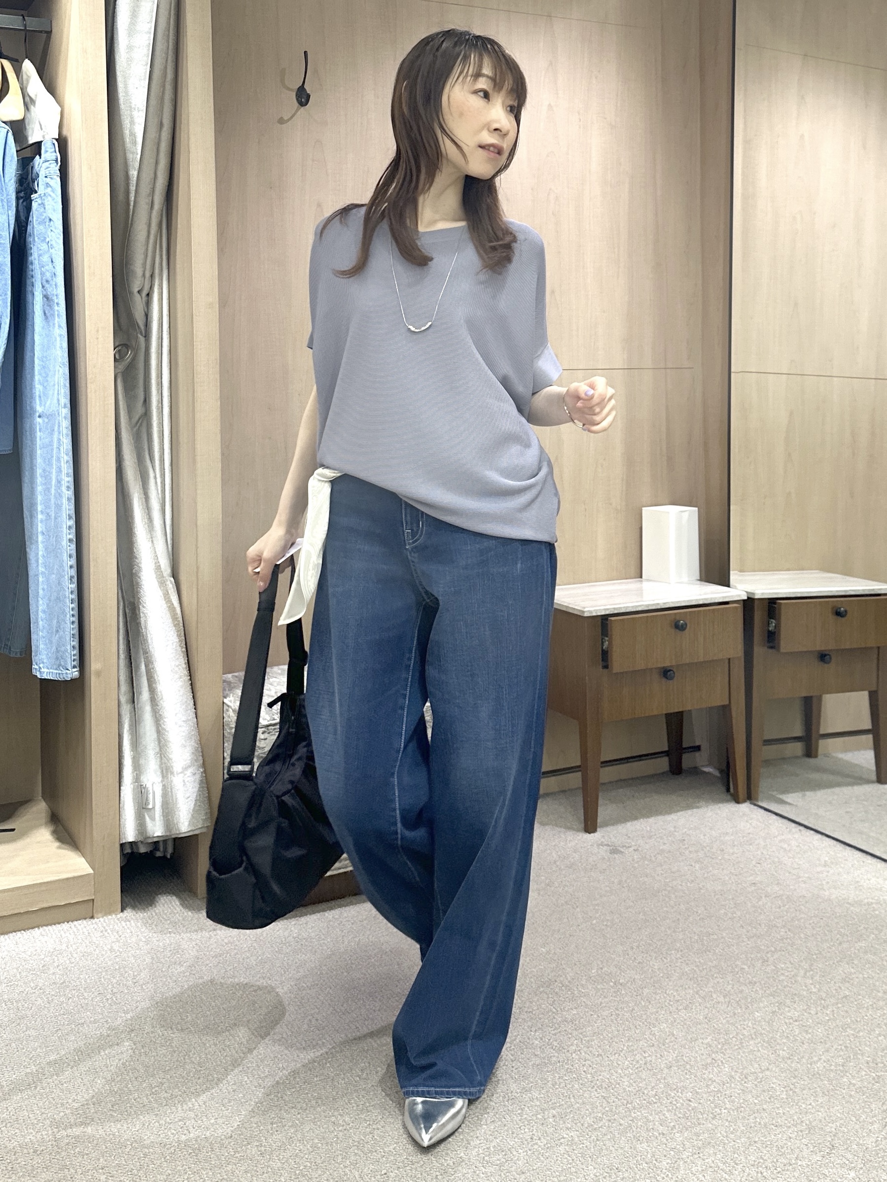 Miwaさんの「UNTITLED｜【麻100】リネンドルマンシャツ」を使ったコーディネート
