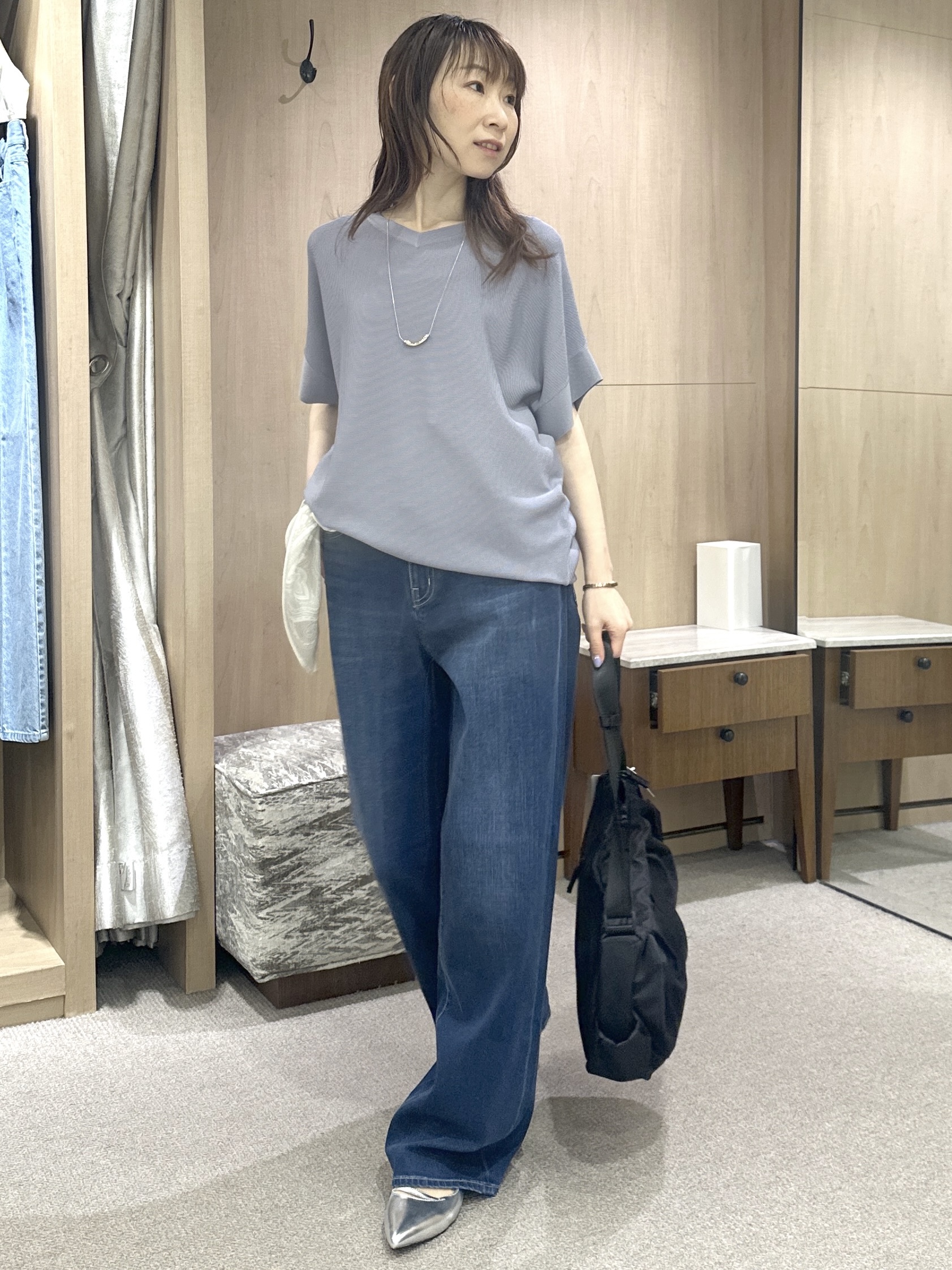 Miwaさんの「UNTITLED｜【麻100】リネンドルマンシャツ」を使ったコーディネート