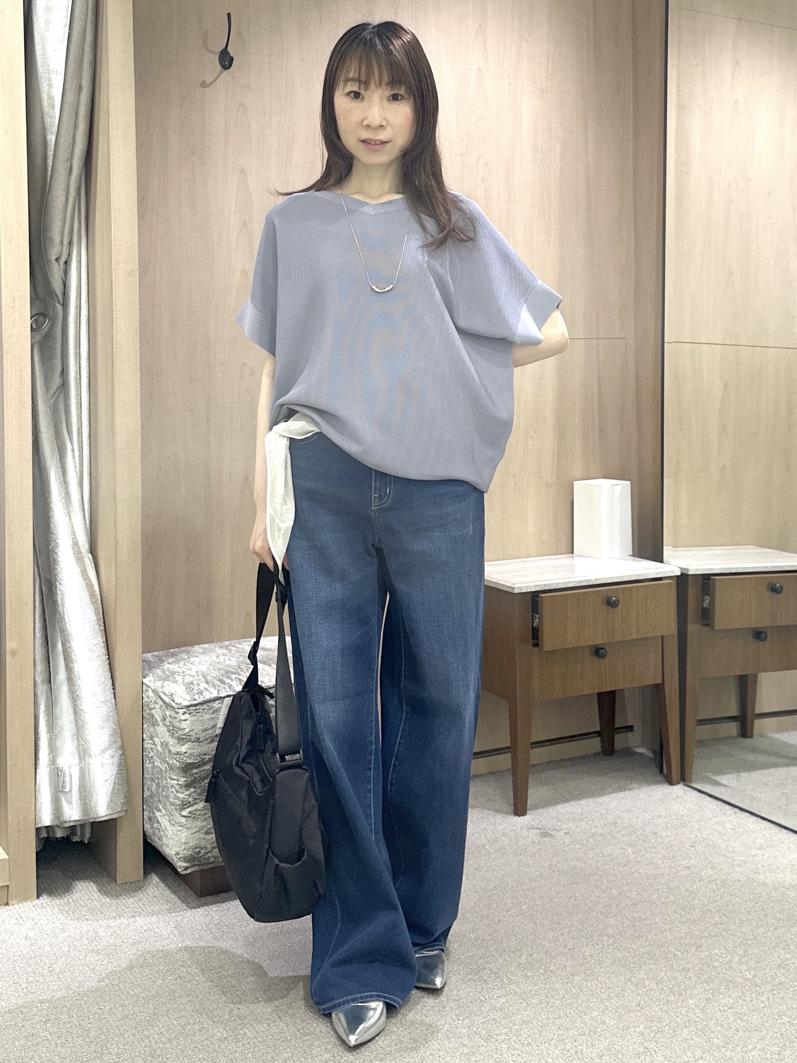 Miwaさんの「UNTITLED｜【麻100】リネンドルマンシャツ」を使ったコーディネート