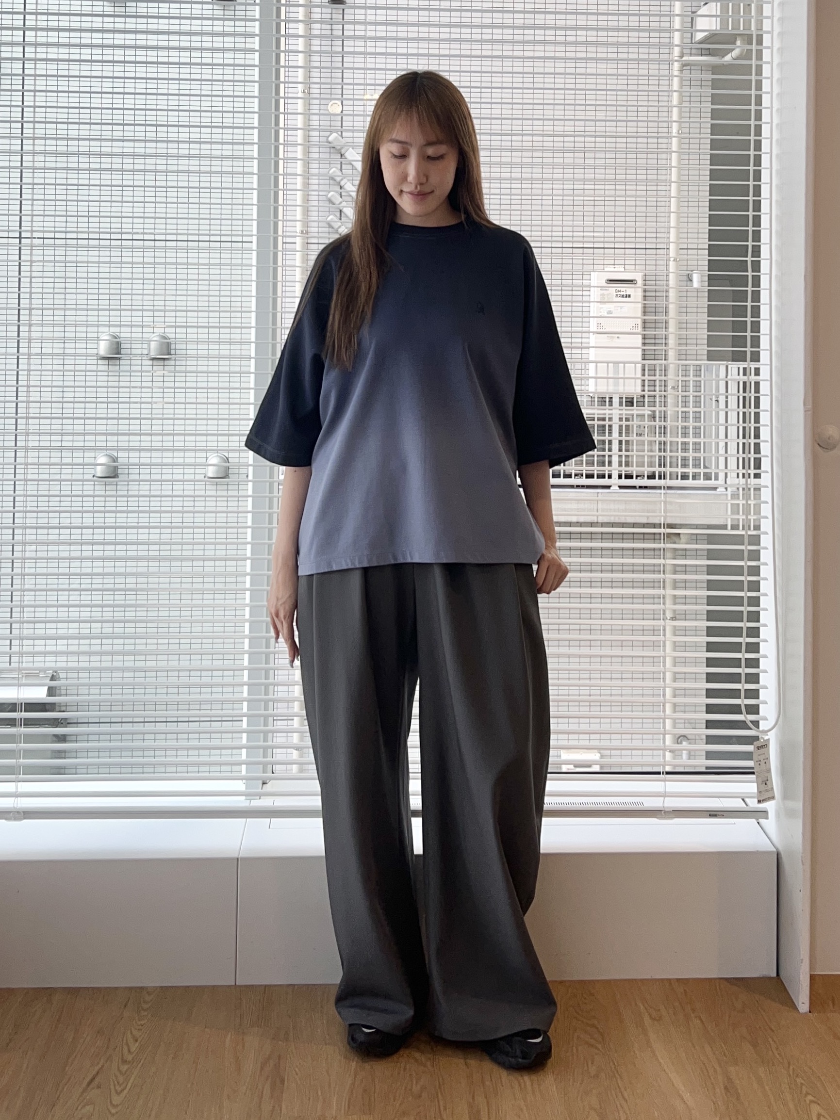 mさんの「tk.TAKEO KIKUCHI｜【人気商品！】グラデーションドルマンカットソー　ウォッシャブル/柔らかタッチ/ふっくら/ドルマンスリ」を使ったコーディネート