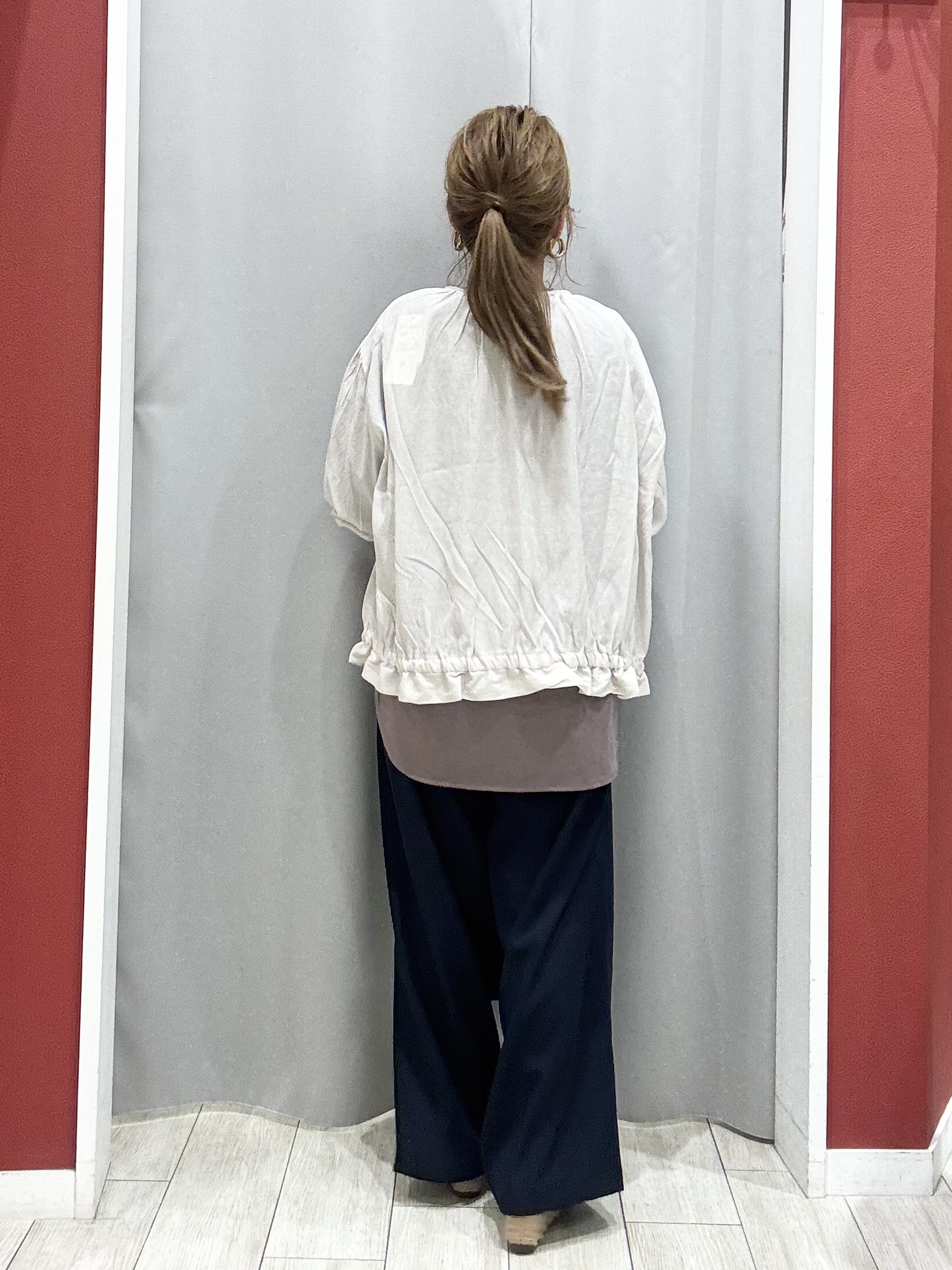 shioさんの「SHOO･LA･RUE｜【S-LL】軽やかな シアーライトブルゾン」を使ったコーディネート