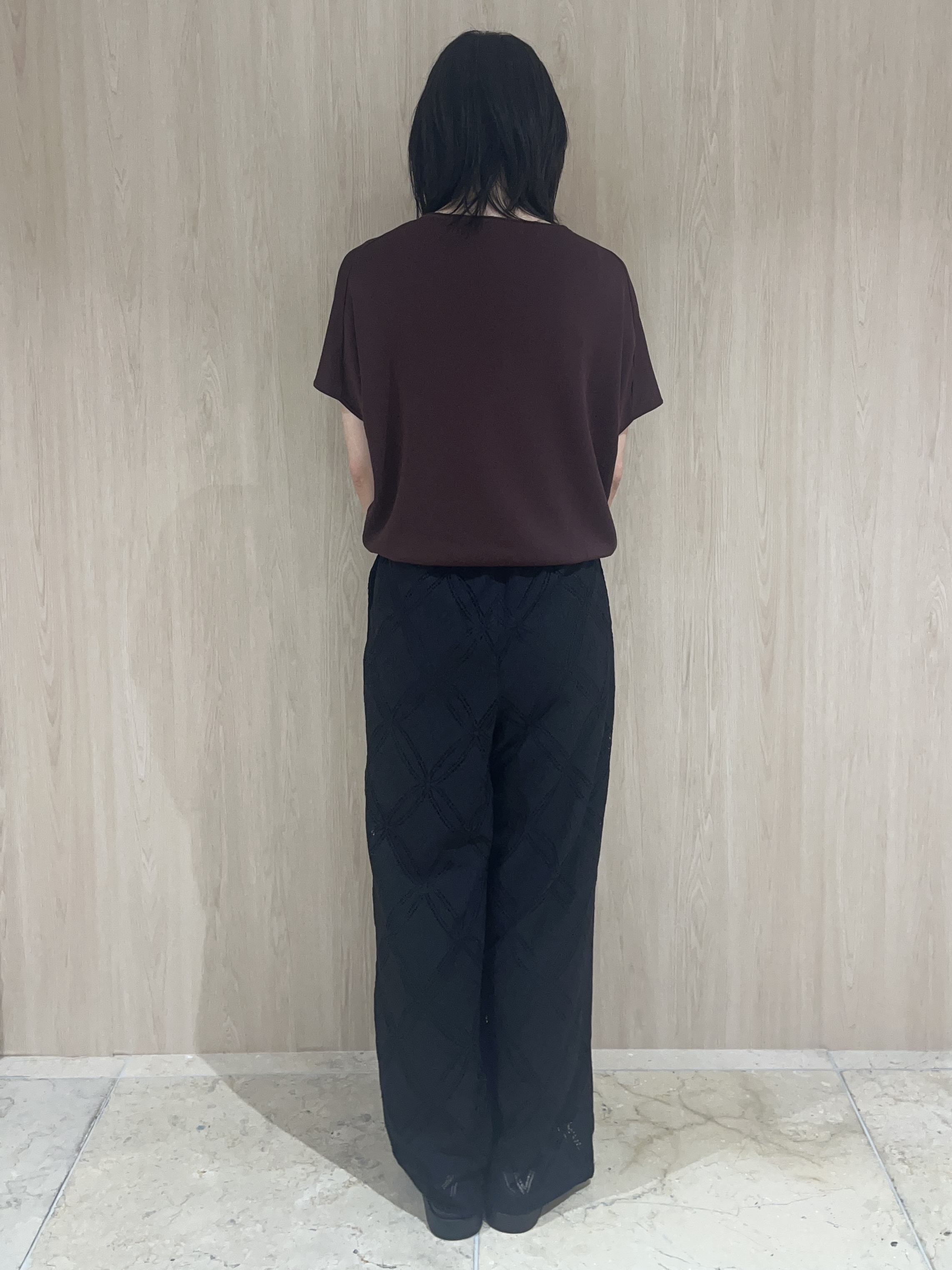 しのさんの「grove｜【洗える】コーデを格上げ、レースイージーパンツ」を使ったコーディネート