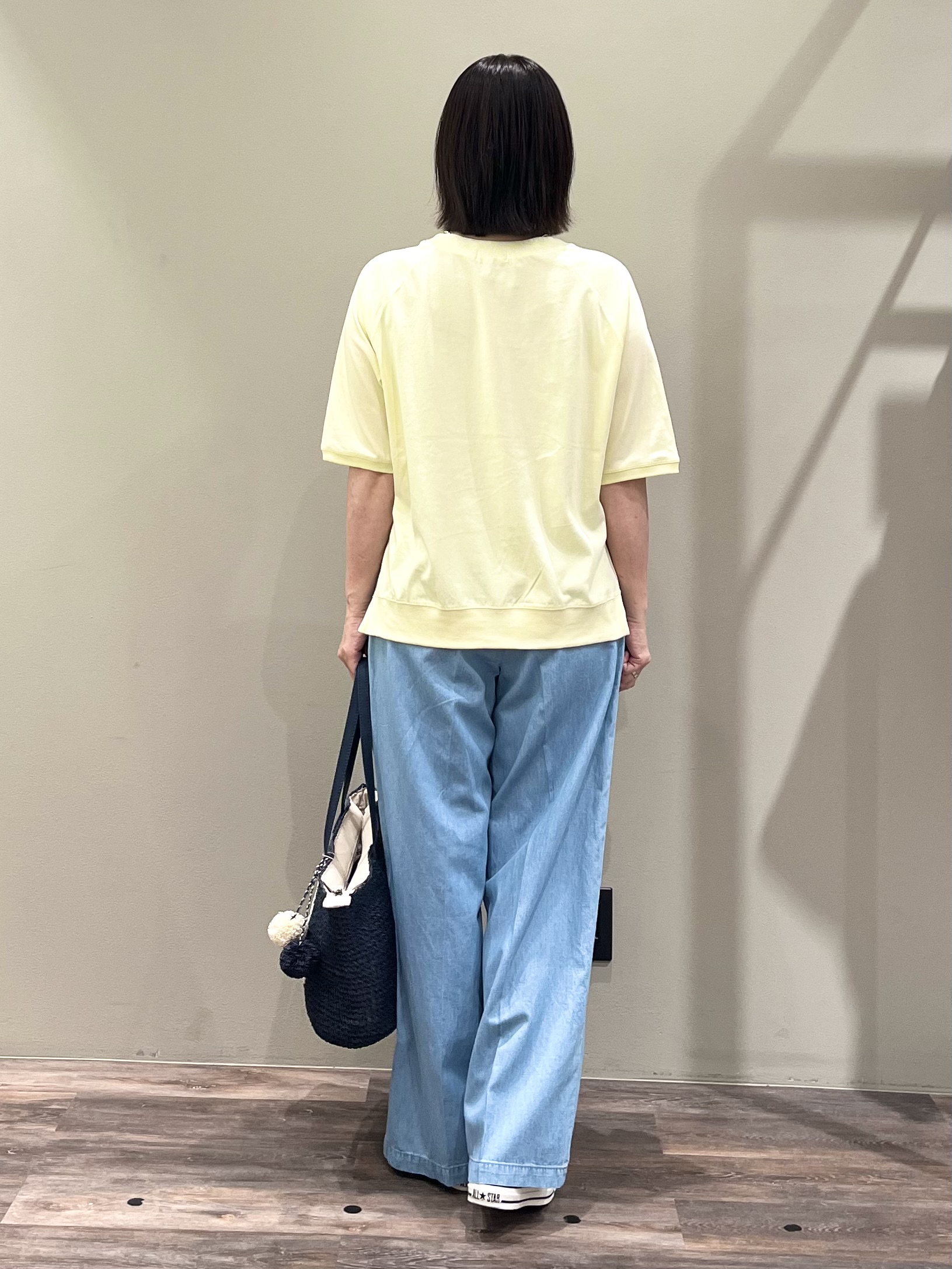 ricoさんの「Dessin｜【UVカット/接触冷感】フォルムカットソー5分袖」を使ったコーディネート