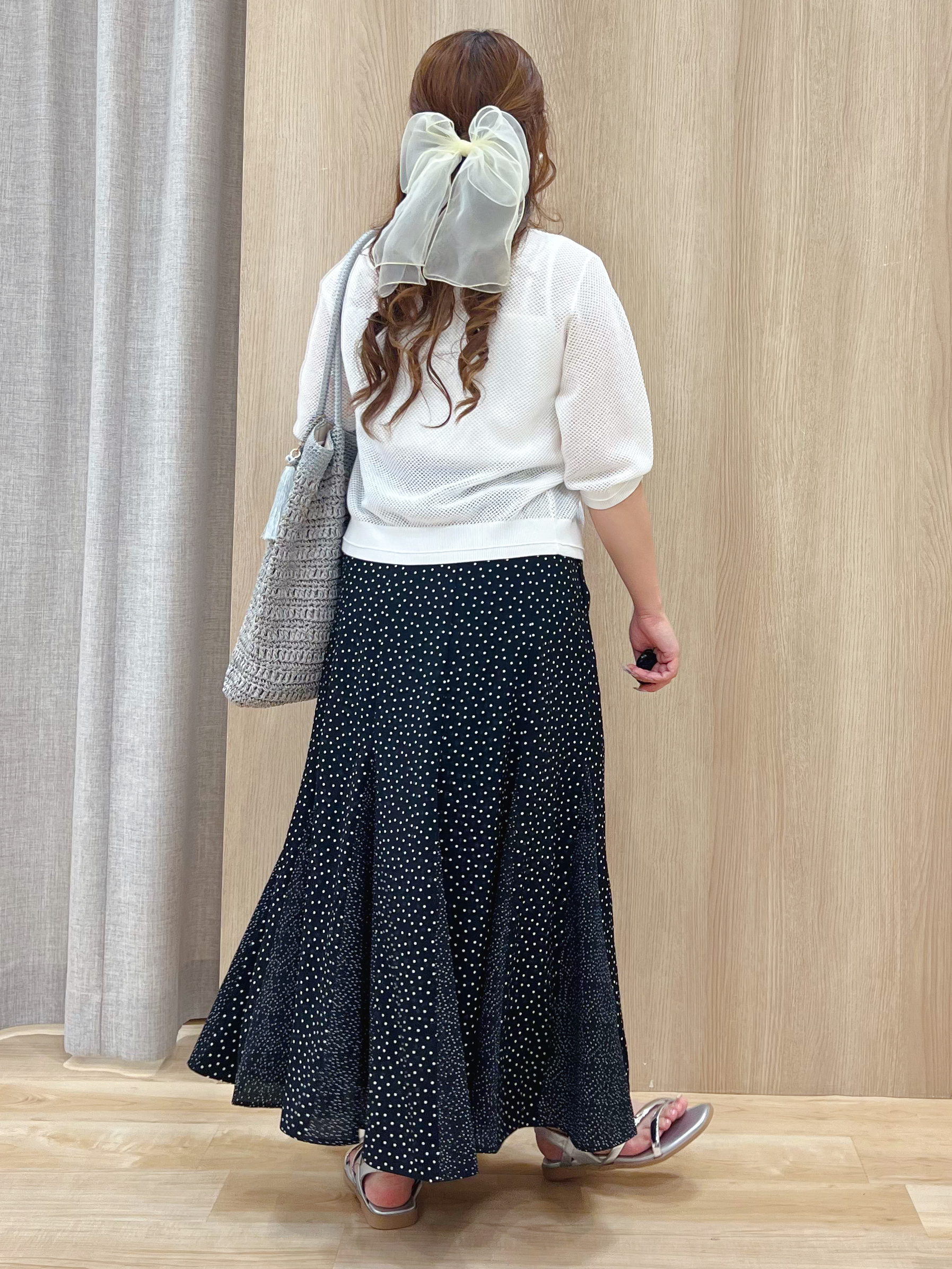 みことさんの「grove｜【洗える】透けない、大人のメッシュカーディガン」を使ったコーディネート