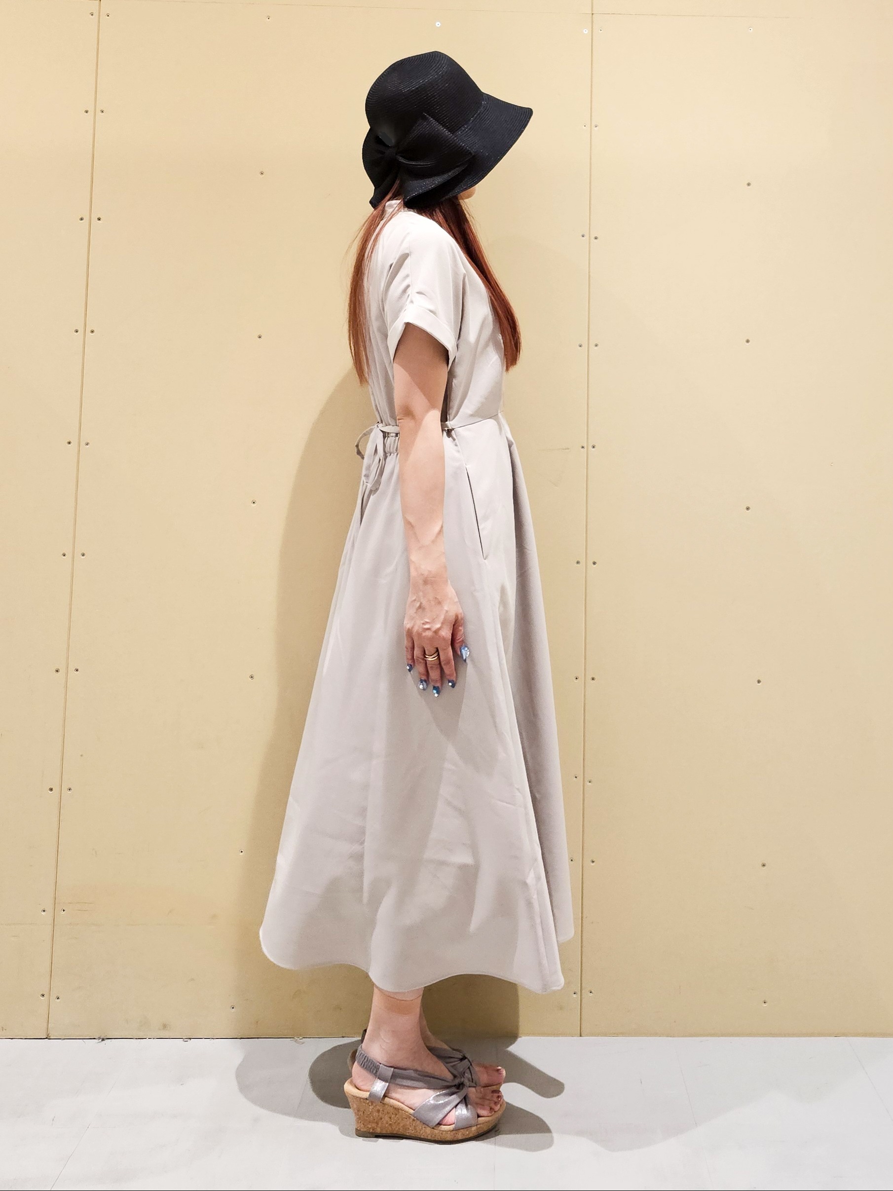 ゆゆさんの「SHOO･LA･RUE｜【洗濯機可／洗濯後しわになりにくい】ウエストタックフレンチワンピース」を使ったコーディネート