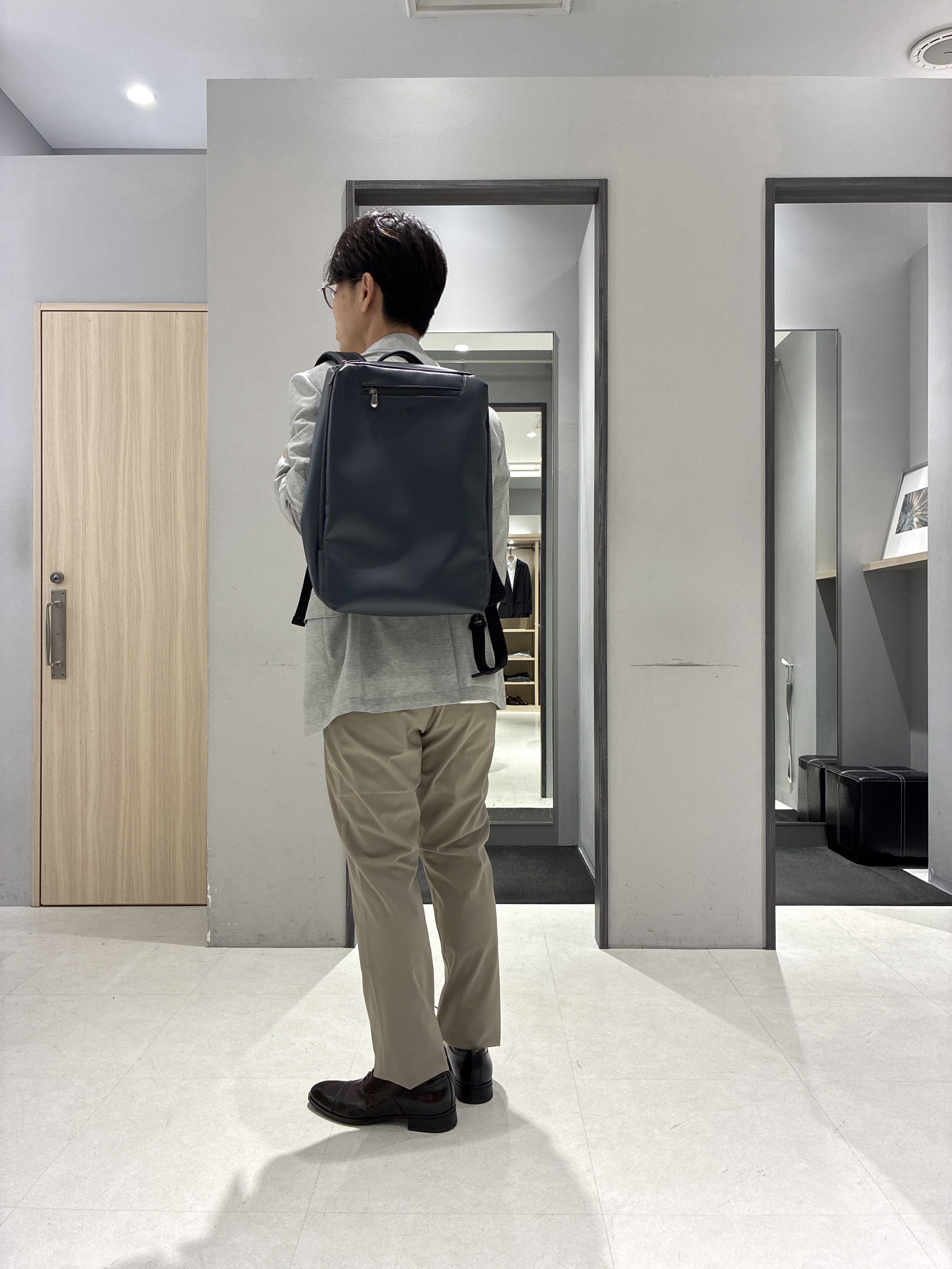 わいずみさんの「TAKEO KIKUCHI｜【抗菌防臭】COOL DOTS（R）ドビープリント ジャケット」を使ったコーディネート