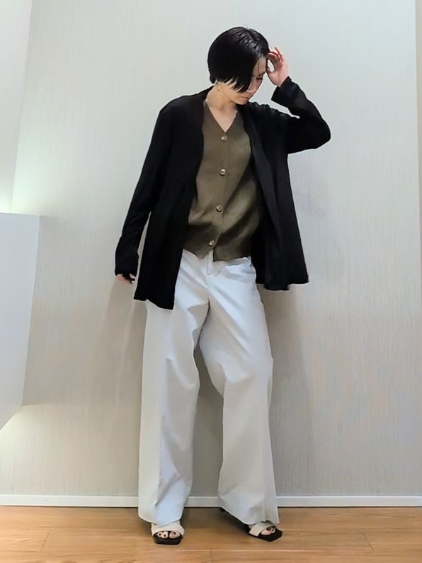 ミズタさんの「UNTITLED｜【接触冷感/UVカット/遮熱機能】フライスジャージカーディガン」を使ったコーディネート