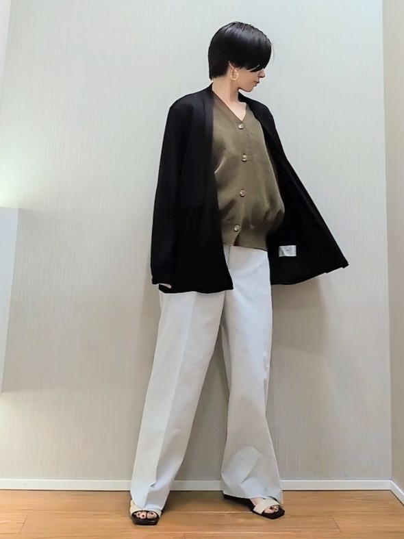 ミズタさんの「UNTITLED｜【接触冷感/UVカット/遮熱機能】フライスジャージカーディガン」を使ったコーディネート