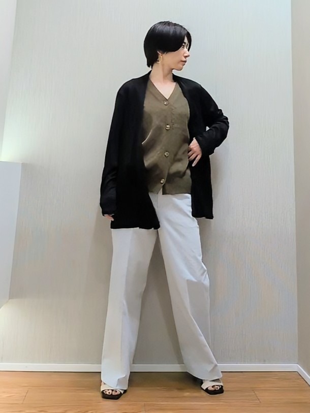 ミズタさんの「UNTITLED｜【接触冷感/UVカット/遮熱機能】フライスジャージカーディガン」を使ったコーディネート