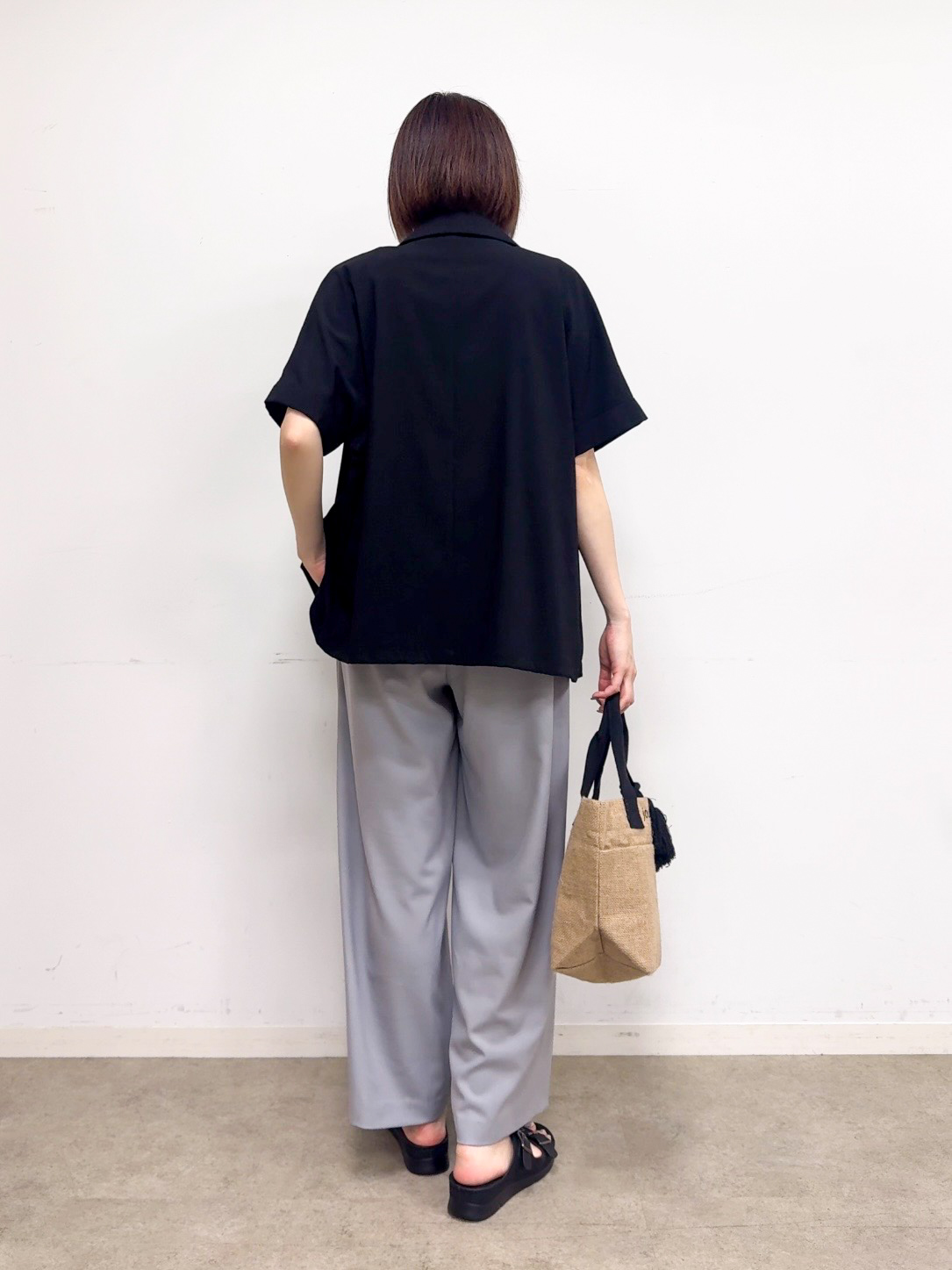 𝐜𝐡𝐢𝐤𝐚さんの「SHOO･LA･RUE｜【高レビュー/洗濯機可/セットアップ可】軽凛(かろりん) 半袖ジャケット」を使ったコーディネート