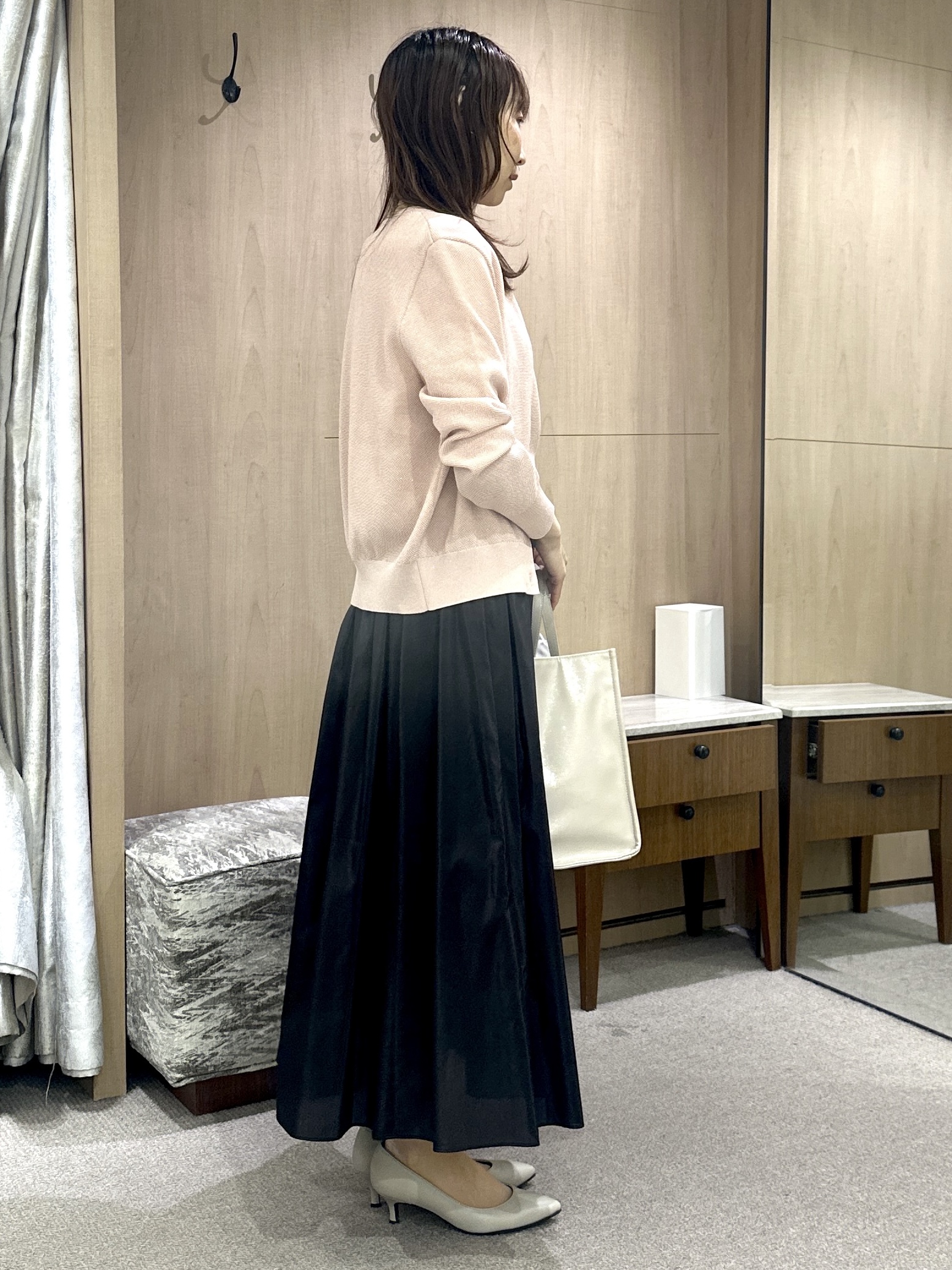 Miwaさんの「UNTITLED｜◆【アンサンブル可】ラメ混クルーネックプルオーバー」を使ったコーディネート