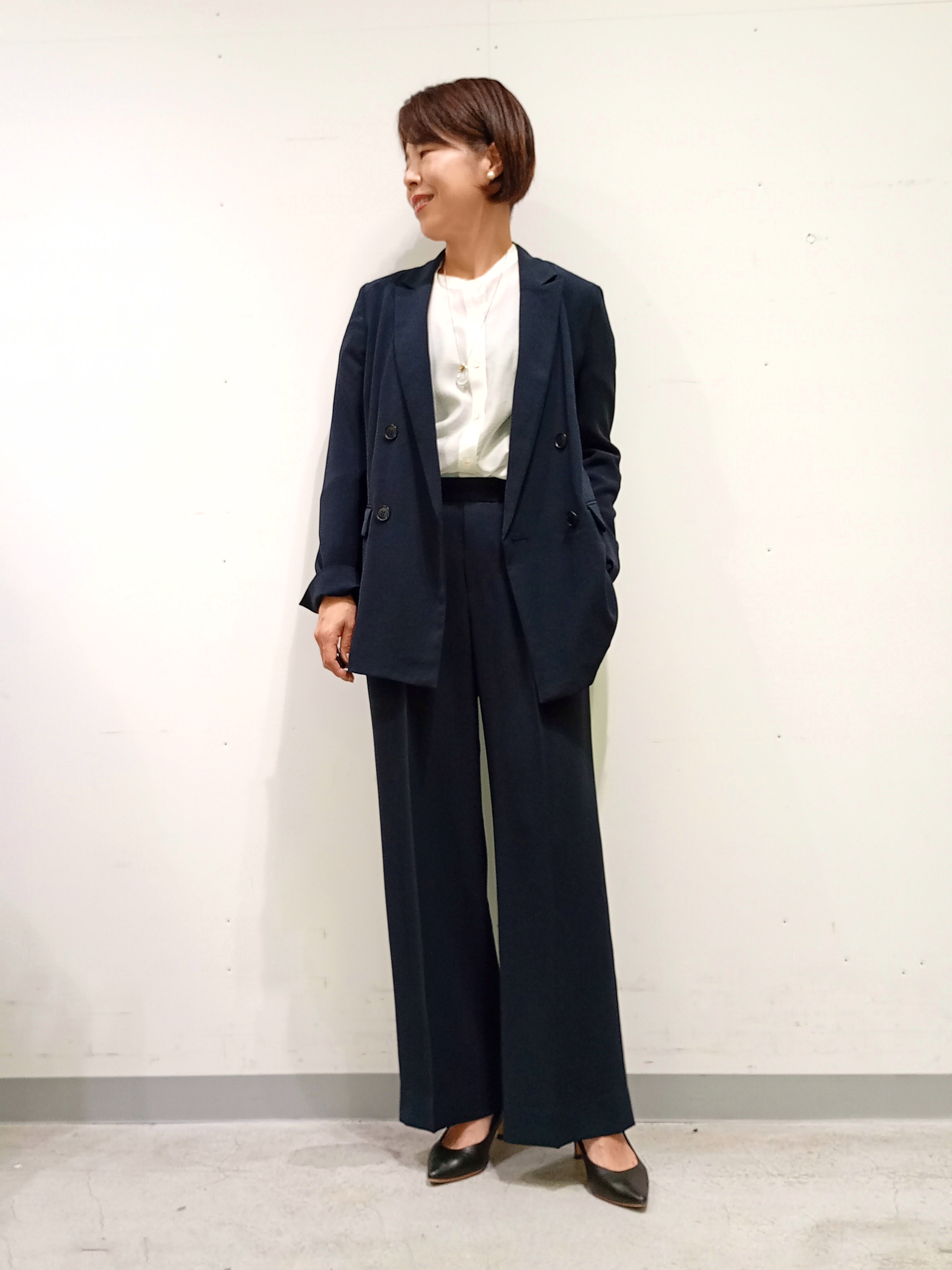 Kさんの「INDIVI｜【洗える／多機能／SETUP可】着る日傘ダブルジャケット」を使ったコーディネート