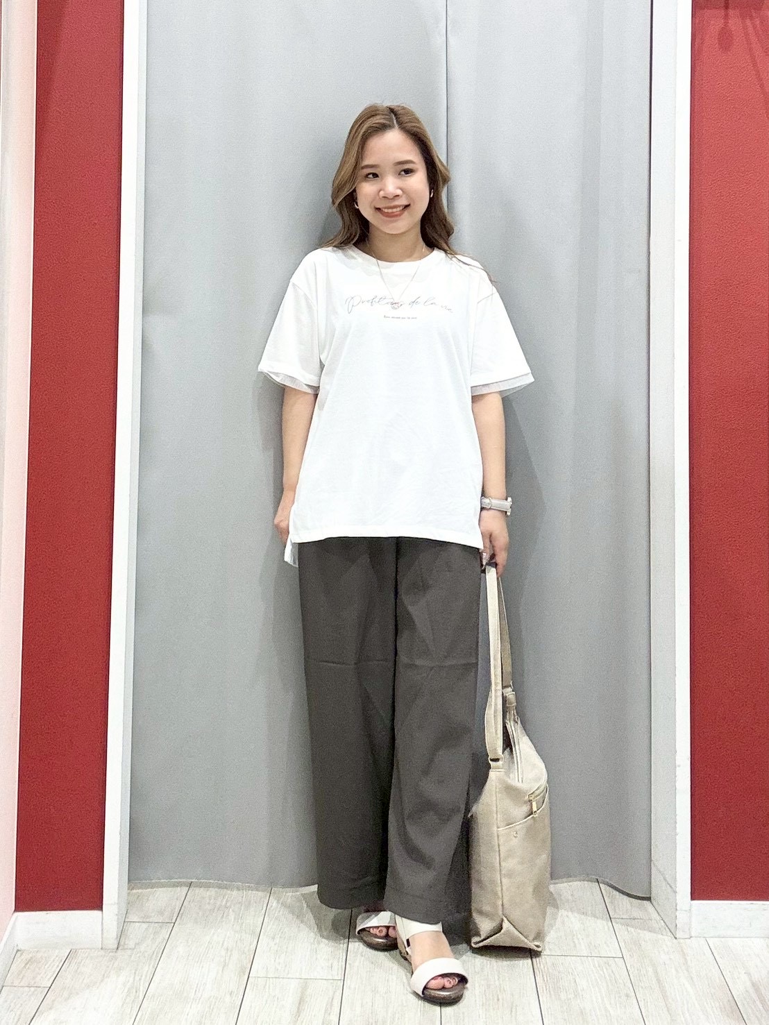 shioさんの「SHOO･LA･RUE｜【高レビュー/洗濯機可/セットアップ可】軽凛(かろりん) 半袖ジャケット」を使ったコーディネート