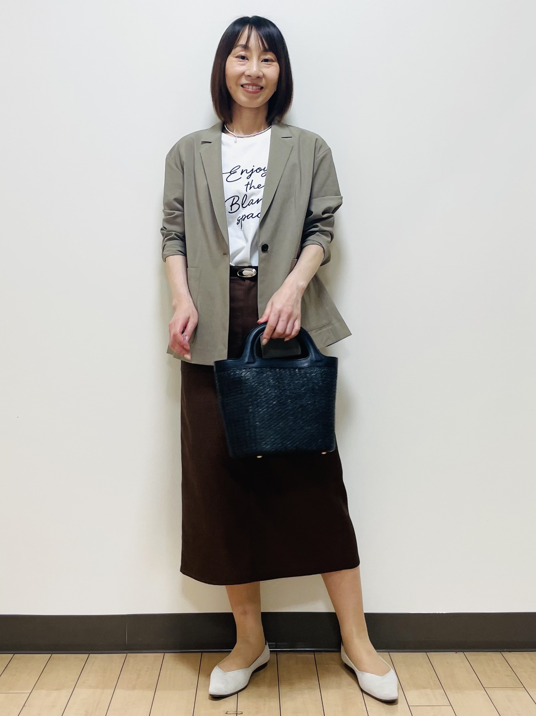Riiさんの「Reflect｜【SS-4Lサイズ／接触冷感／シワになりにくい】リラクシーテーラードジャケット」を使ったコーディネート