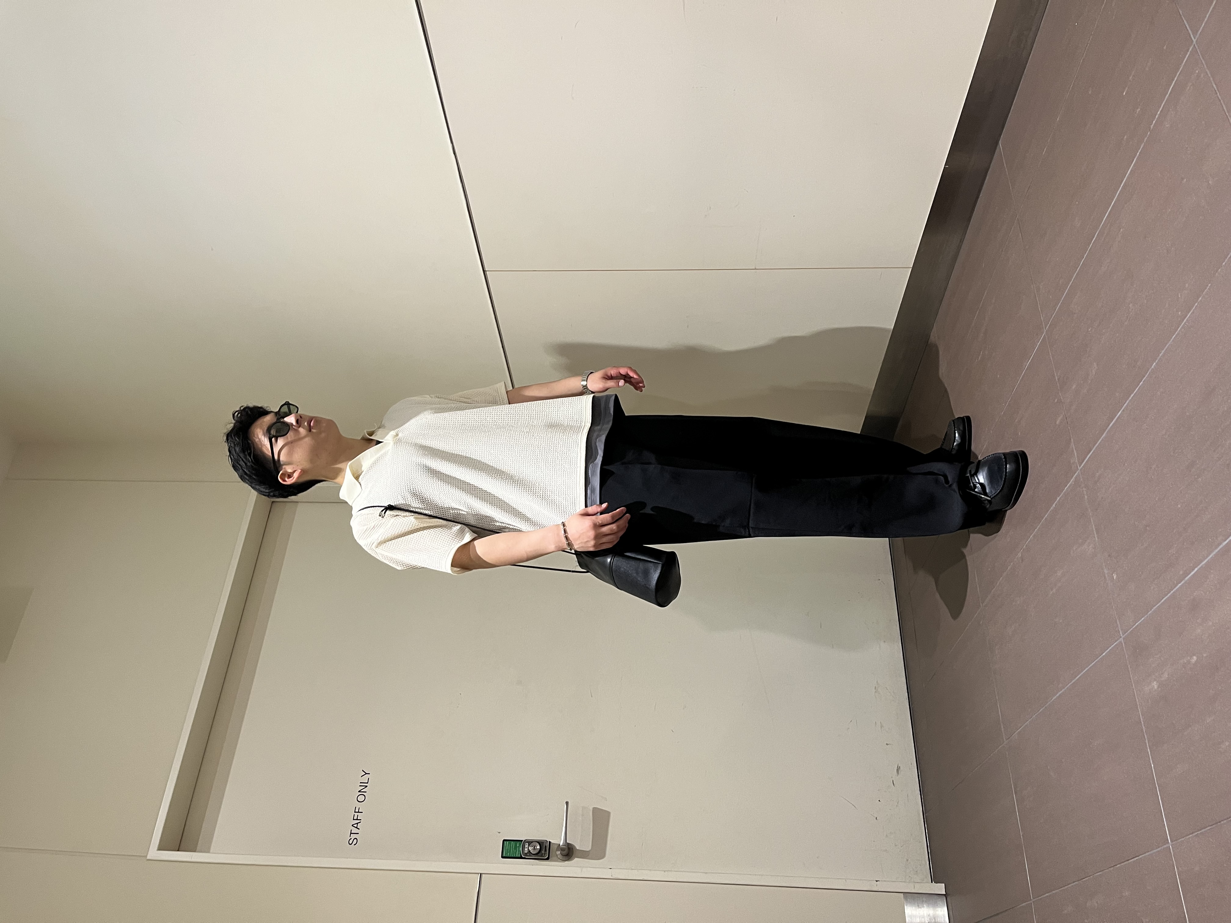 RITSUKIさんの「tk.TAKEO KIKUCHI｜◆【ソフトタッチ】ルーズスキッパーポロシャツ/ソフト肌触り/オーバーサイズ/ルーズ/ドロップショルダ」を使ったコーディネート