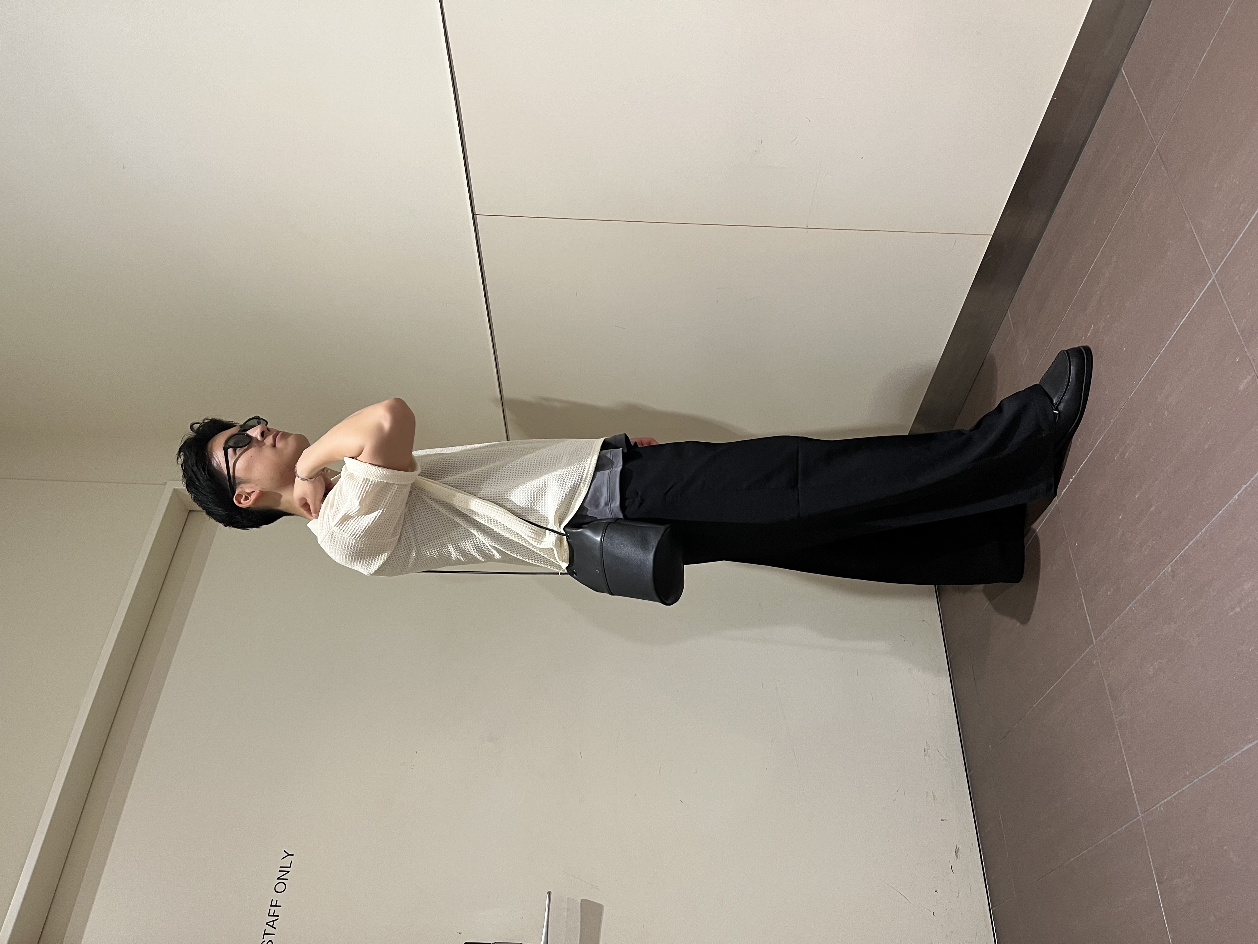 RITSUKIさんの「tk.TAKEO KIKUCHI｜◆【ソフトタッチ】ルーズスキッパーポロシャツ/ソフト肌触り/オーバーサイズ/ルーズ/ドロップショルダ」を使ったコーディネート