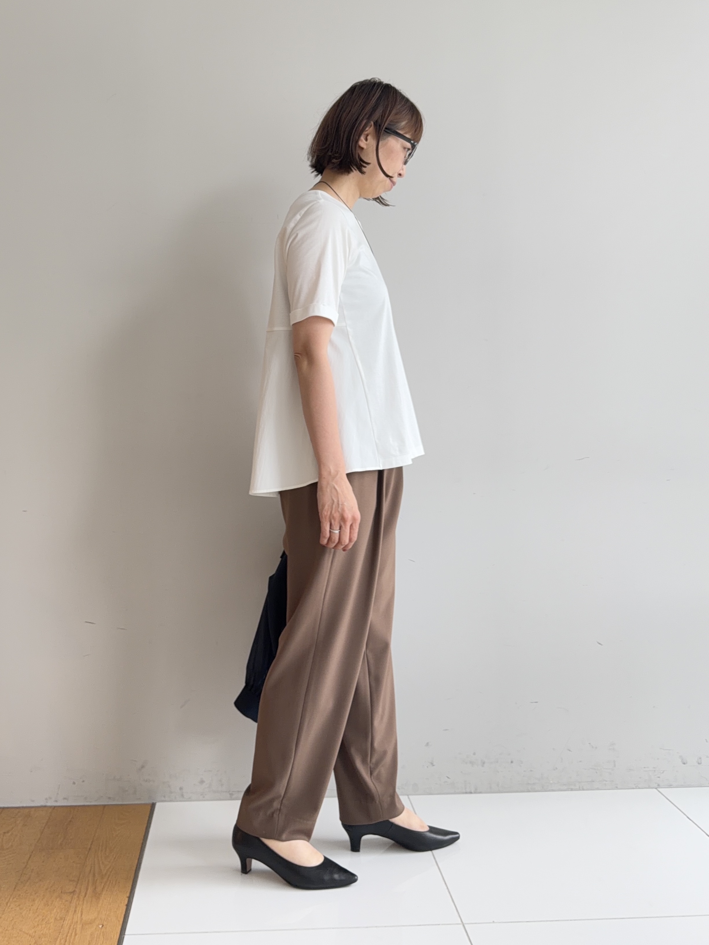murayamaさんの「INDIVI｜【トレンド／2WAY】裾ドロスト付きシアーブラウスブルゾン」を使ったコーディネート