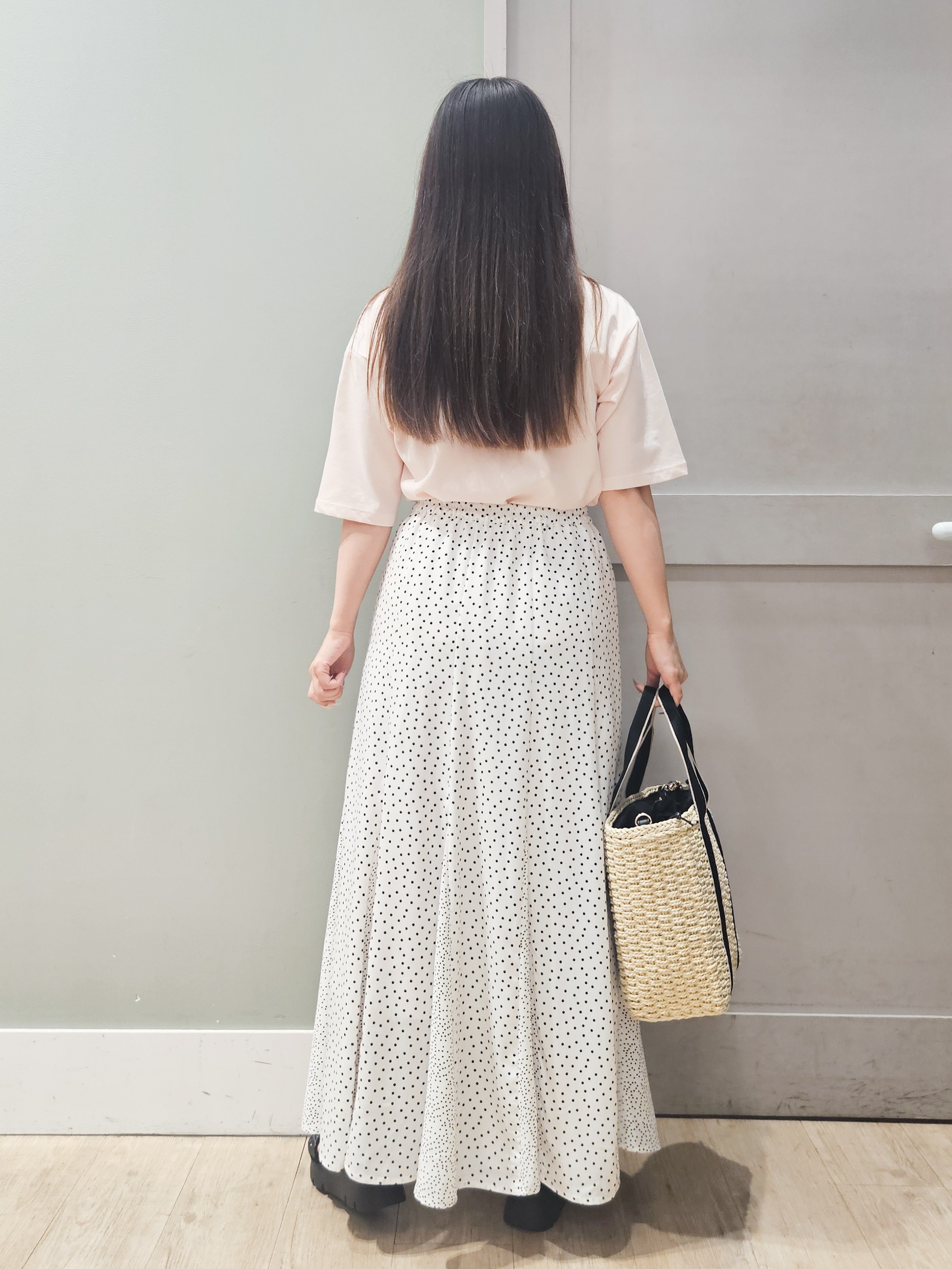 maiさんの「grove｜【UVカット/接触冷感】プリントアソート5分袖Tシャツ」を使ったコーディネート