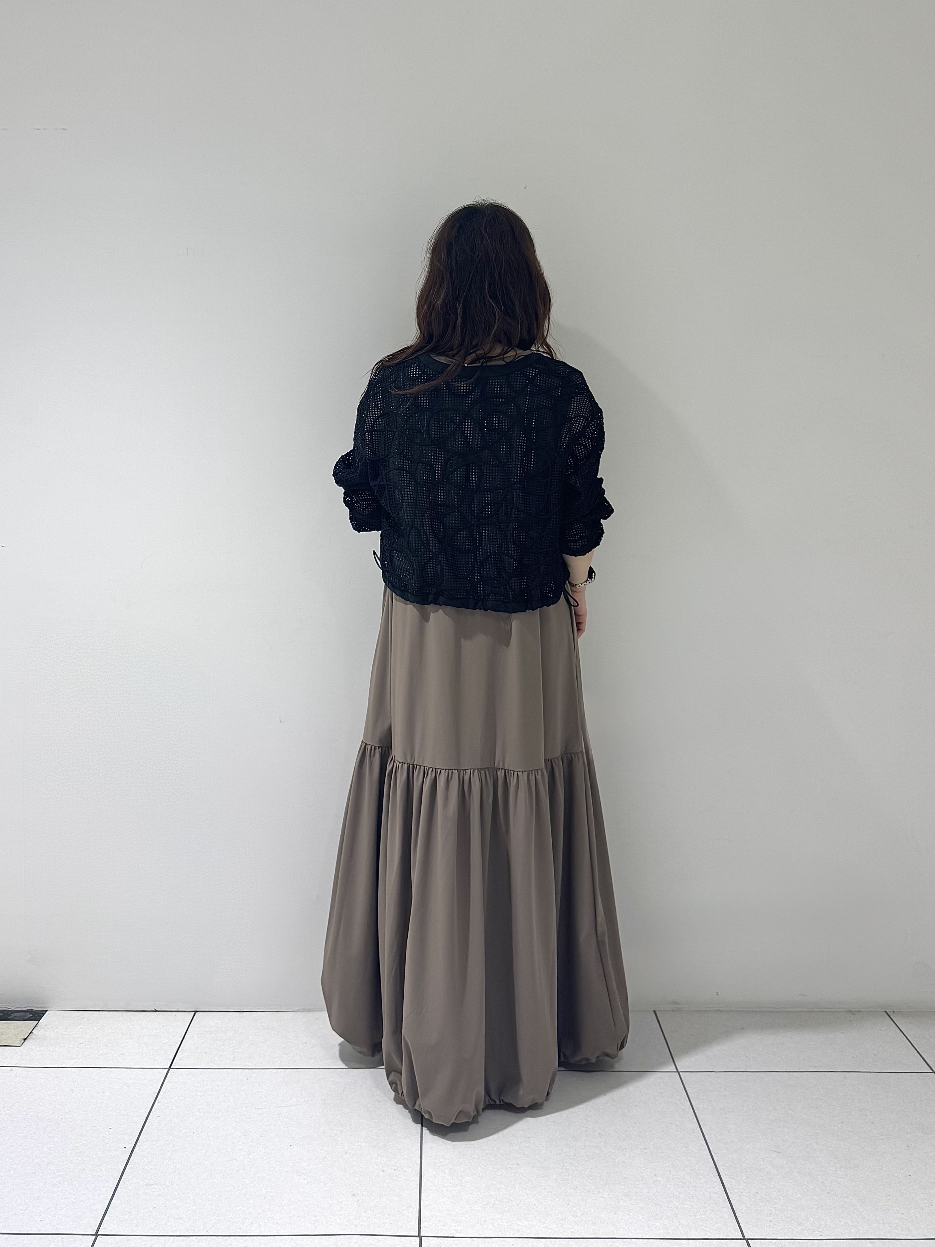 そんさんの「INDIVI｜アートメッシュブルゾン」を使ったコーディネート
