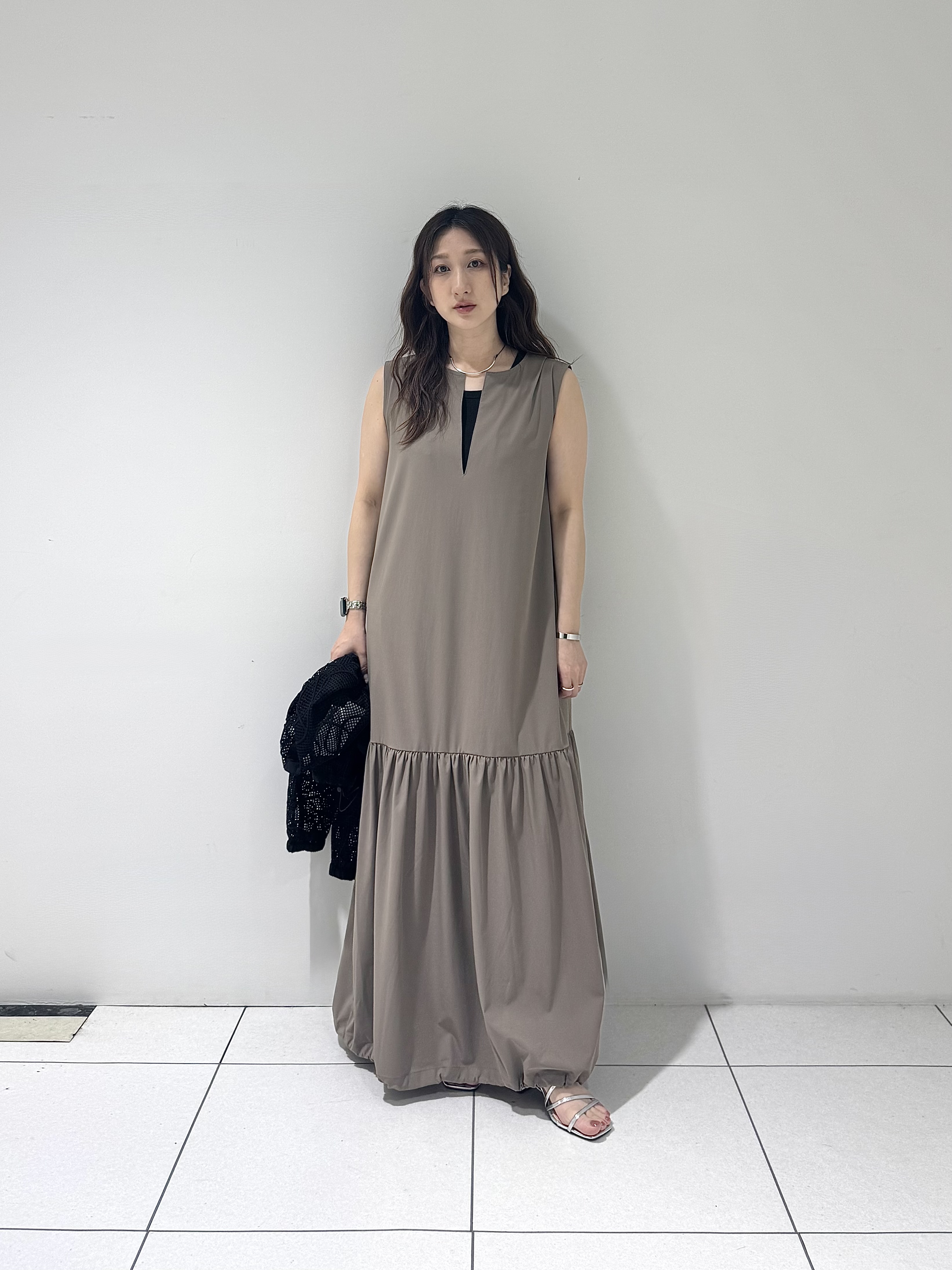 そんさんの「INDIVI｜アートメッシュブルゾン」を使ったコーディネート