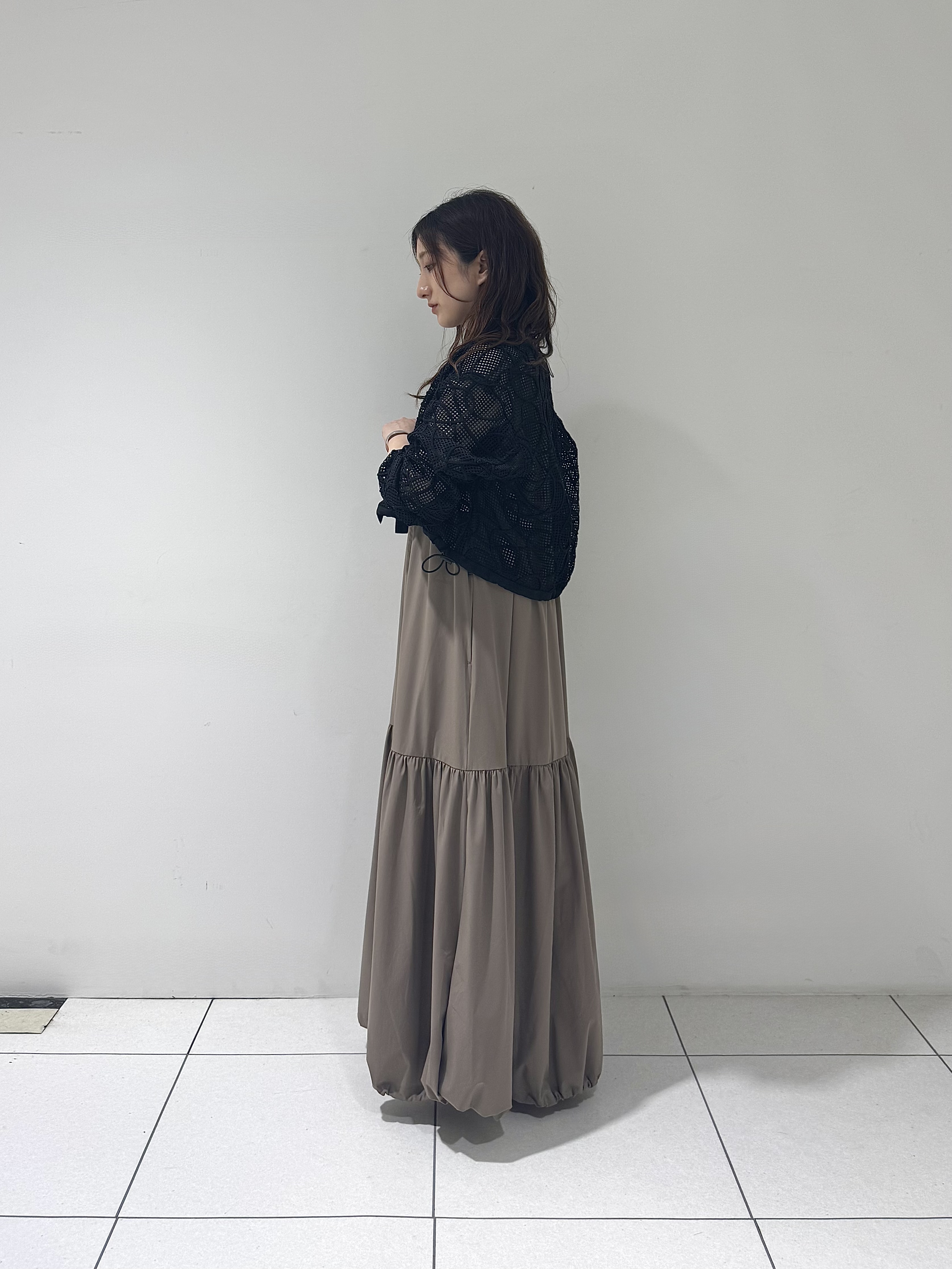 そんさんの「INDIVI｜アートメッシュブルゾン」を使ったコーディネート