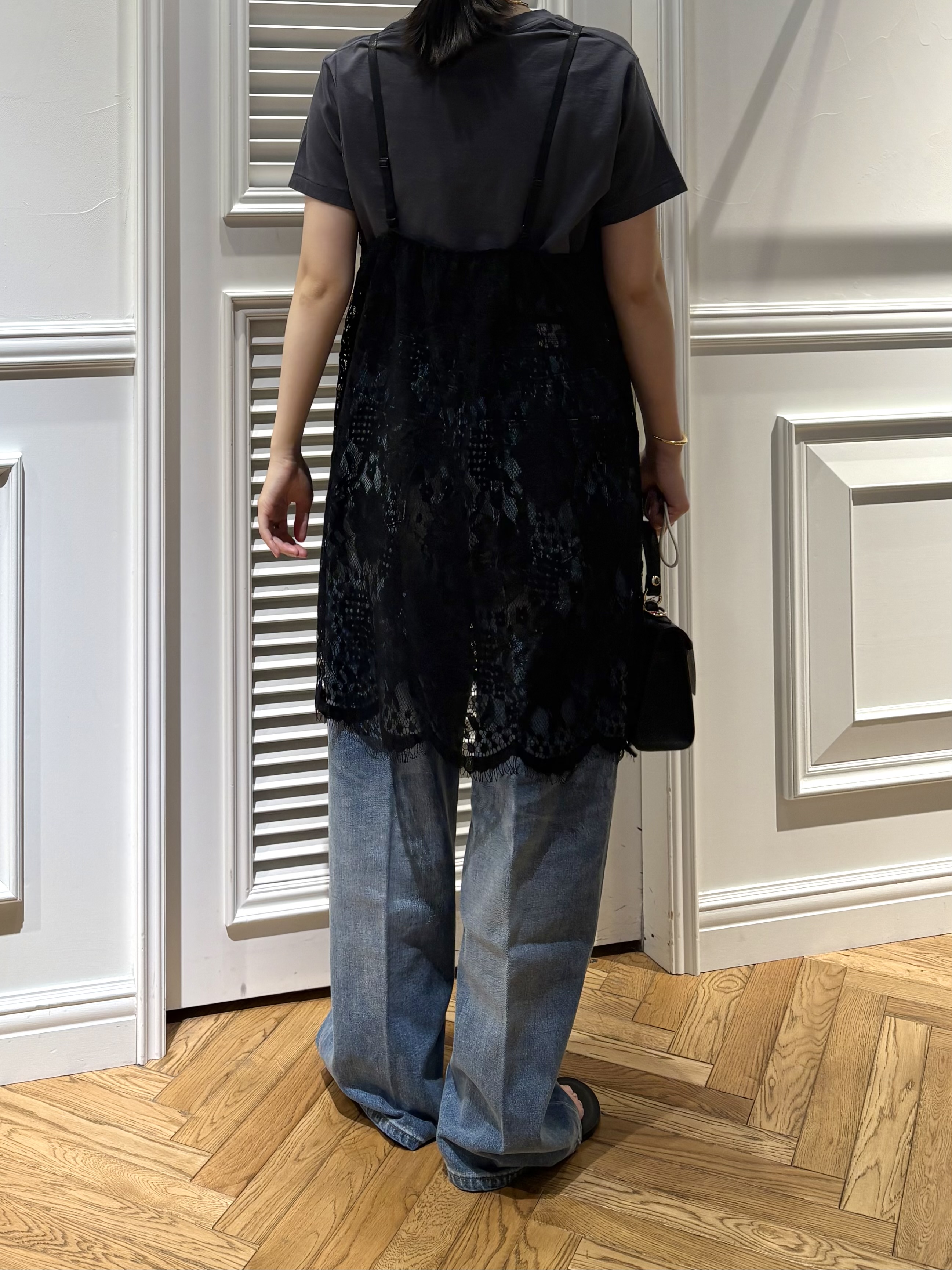 cocoさんの「DRESSTERIOR｜ヴィンテージ加工ワイドデニムパンツ」を使ったコーディネート
