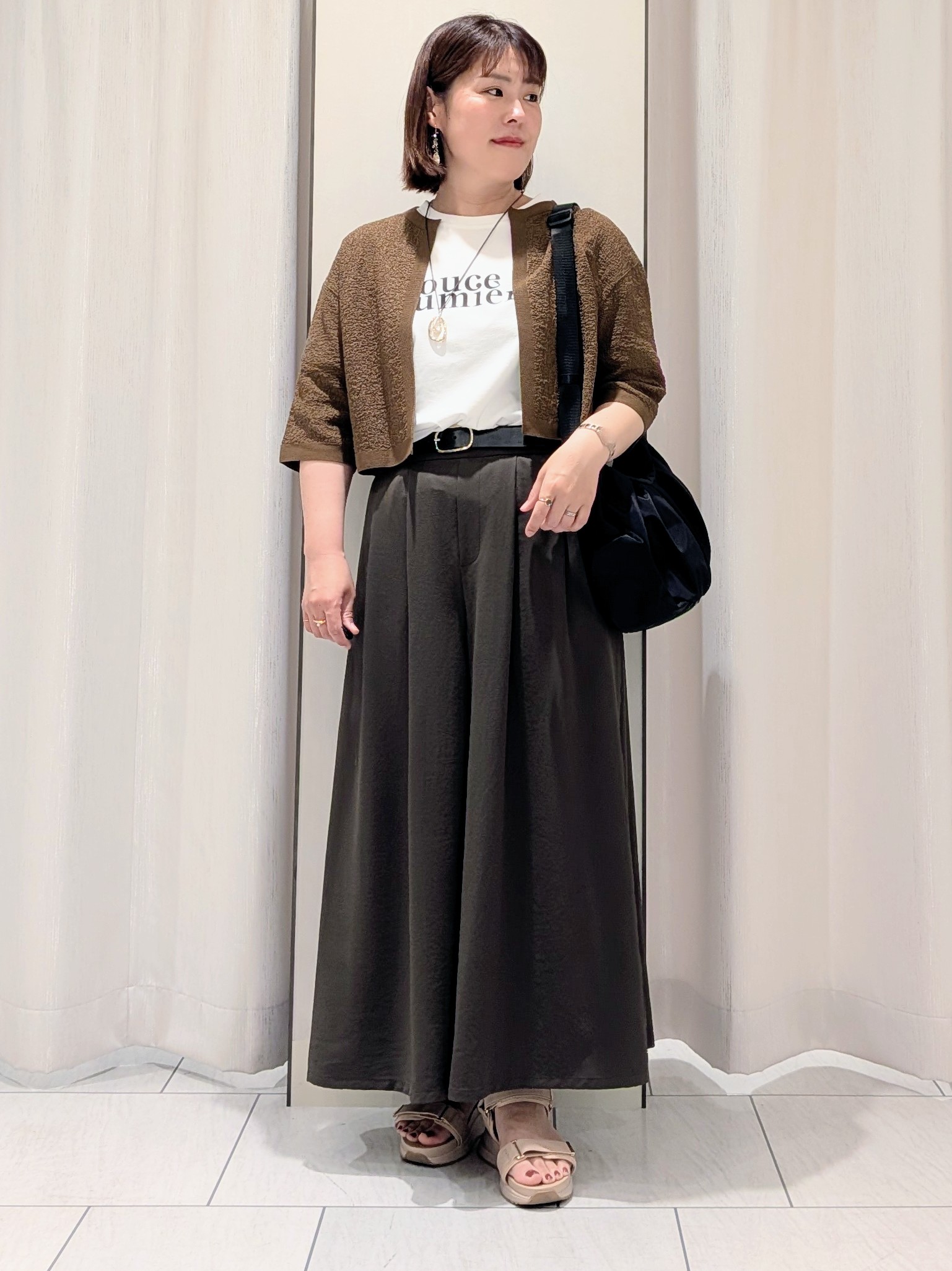 Onumaさんの「UNTITLED｜コットンロゴTシャツ」を使ったコーディネート