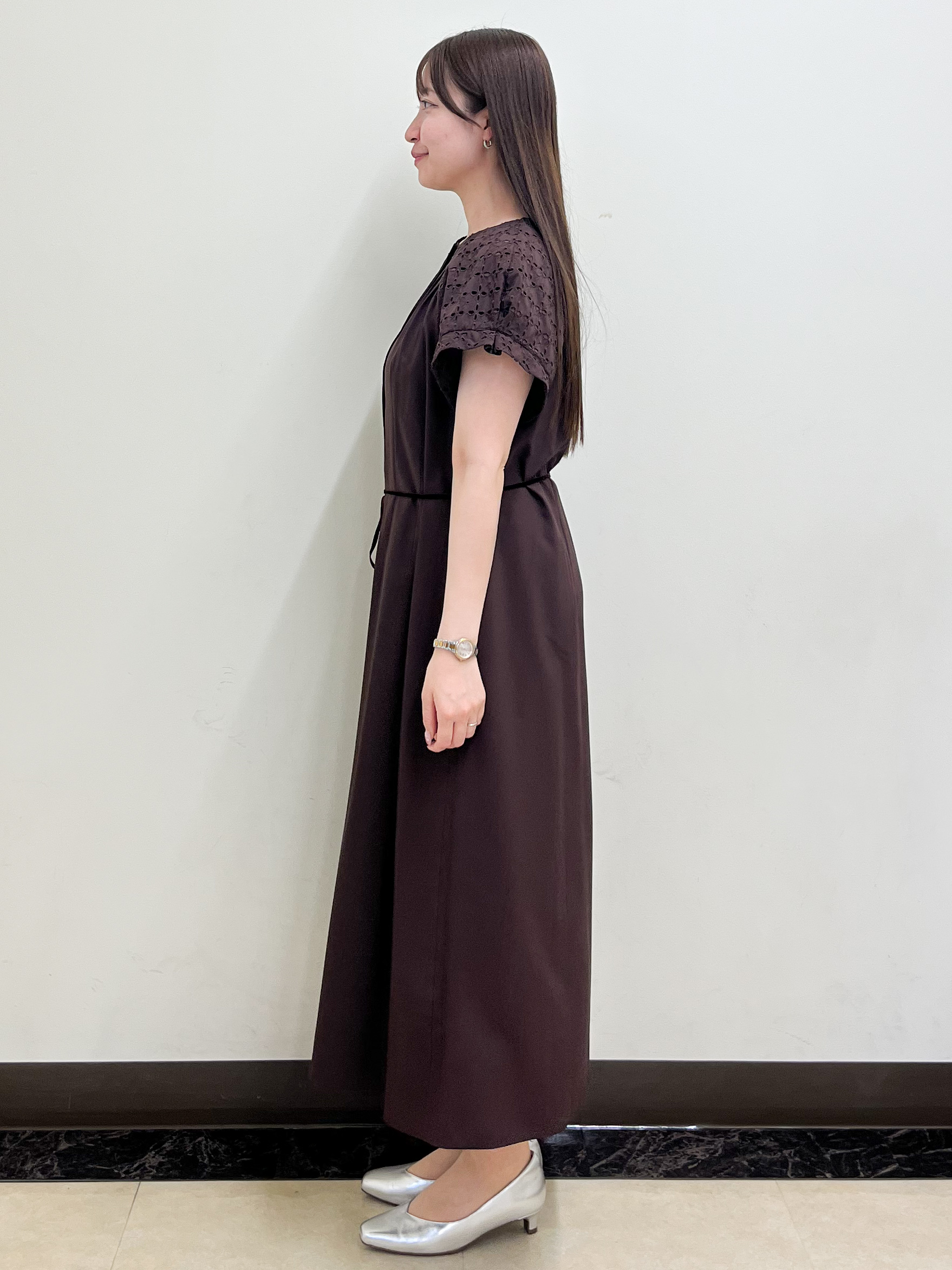 mikikoさんの「Reflect｜カットワークレーススリーブワンピース」を使ったコーディネート