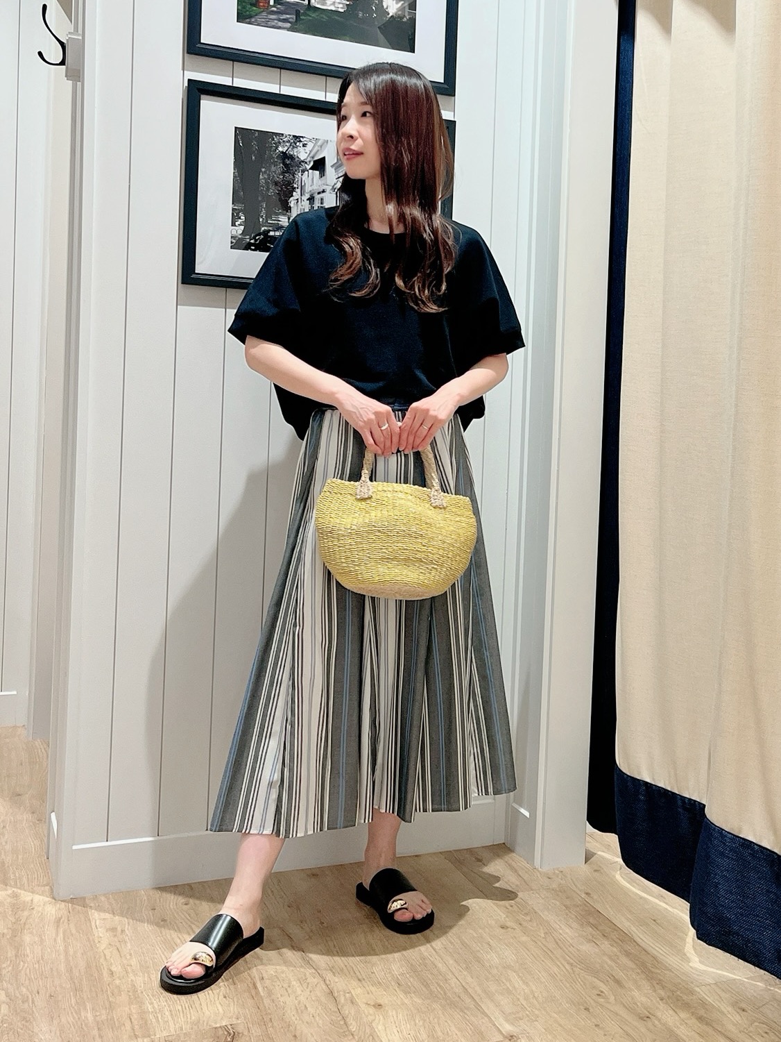 mihoさんの「Dessin｜【洗える】ミニ裏毛ドルマンスリーブプルオーバー」を使ったコーディネート