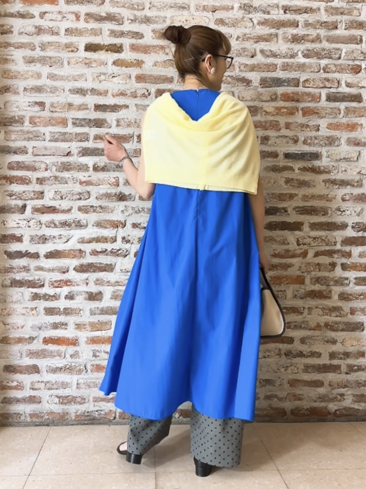 Yasucoさんの「Dessin｜【撥水】Aラインナイロンワンピース」を使ったコーディネート