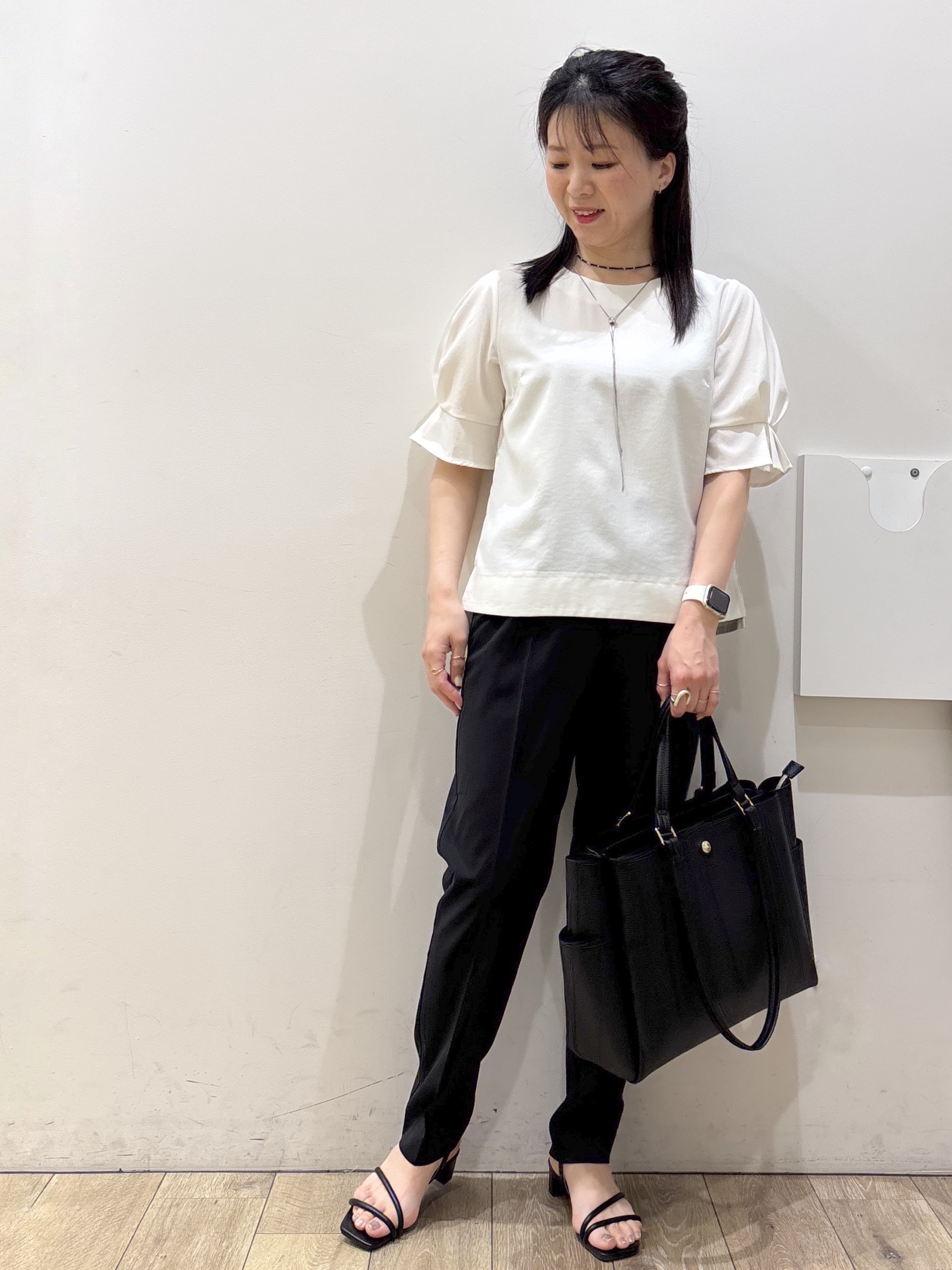 mameさんの「index｜【接触冷感／吸水速乾】セットアップ対応ストレッチテーラードジャケット《イージーアイロン／洗濯機OK／」を使ったコーディネート