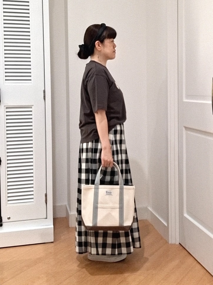 ai-Pさんの「Dessin｜【洗える】オーガニックコットンロゴTシャツ」を使ったコーディネート