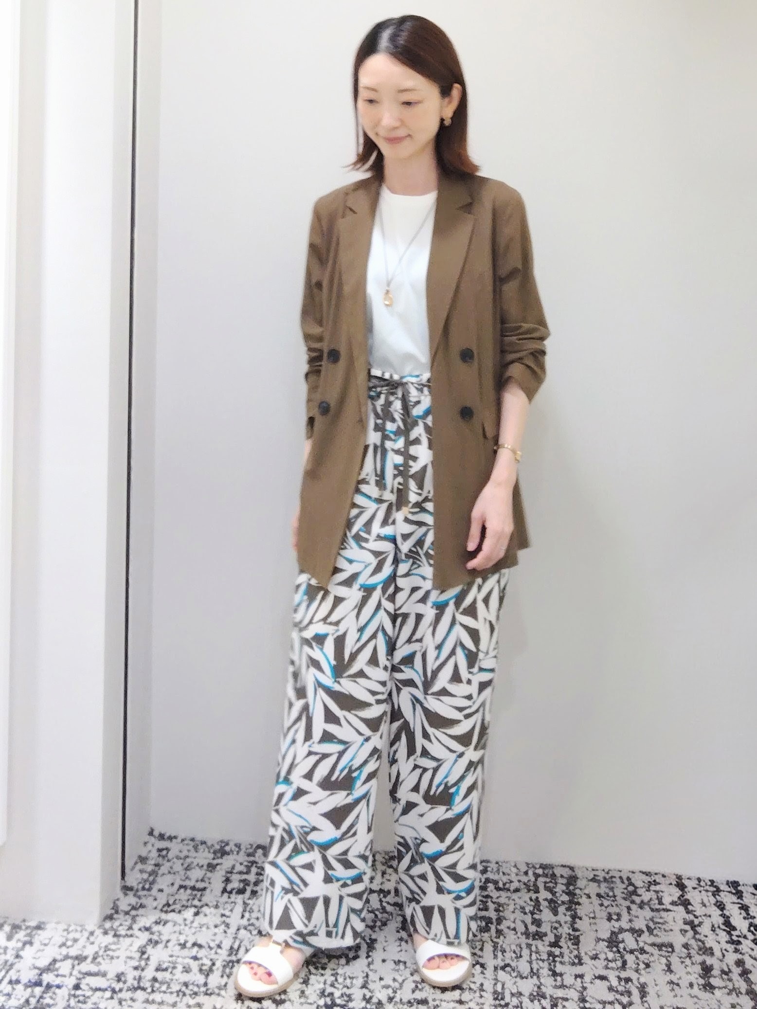 terumiさんの「UNTITLED｜◆【セットアップ可/接触冷感/通気性】ドライシアーダブルジャケット」を使ったコーディネート