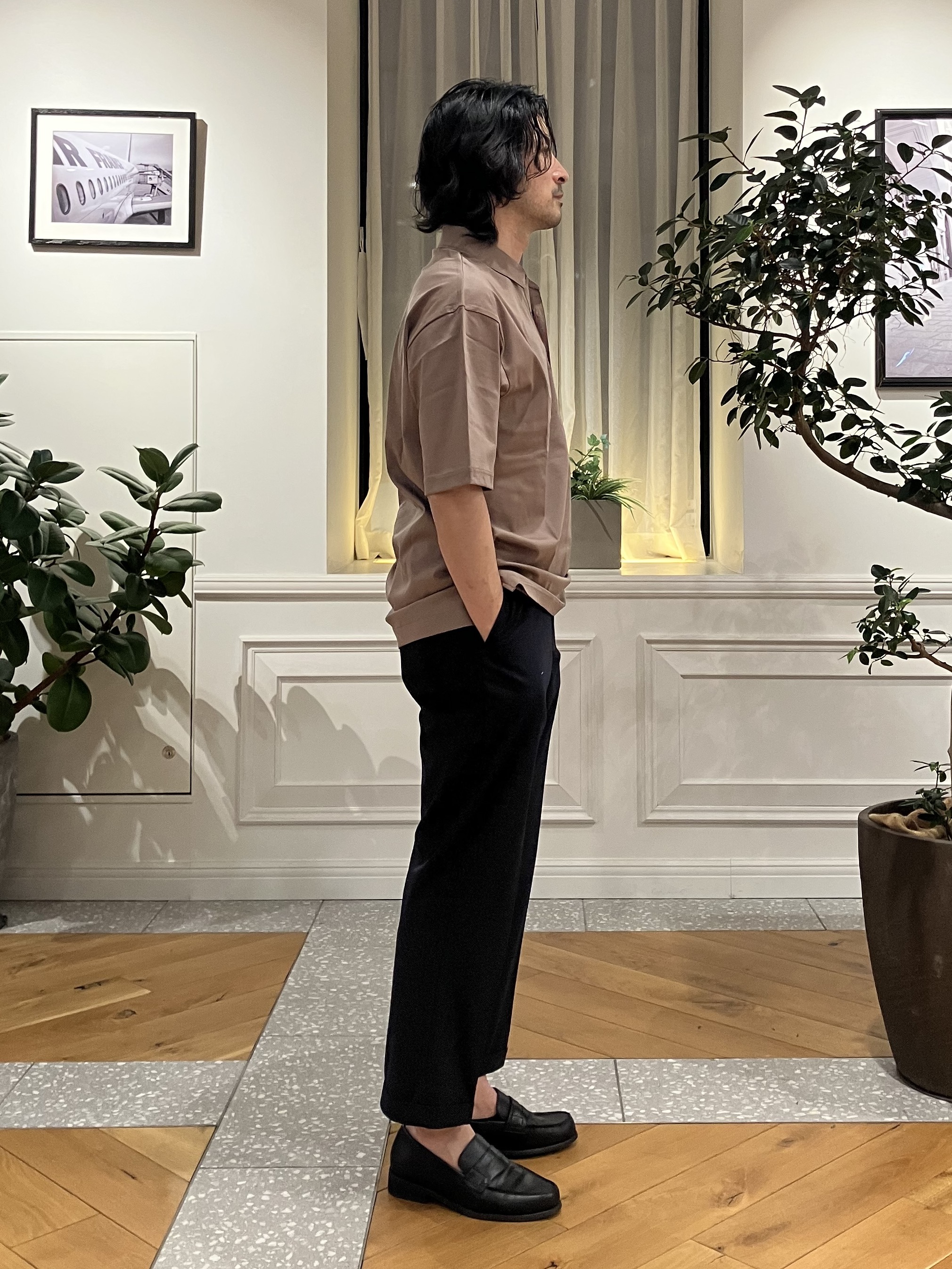 junyaさんの「DRESSTERIOR｜【接触冷感/抗菌防臭/消臭/Safari5月号掲載】ICE CLEAR COTTON オーバーフィッ」を使ったコーディネート