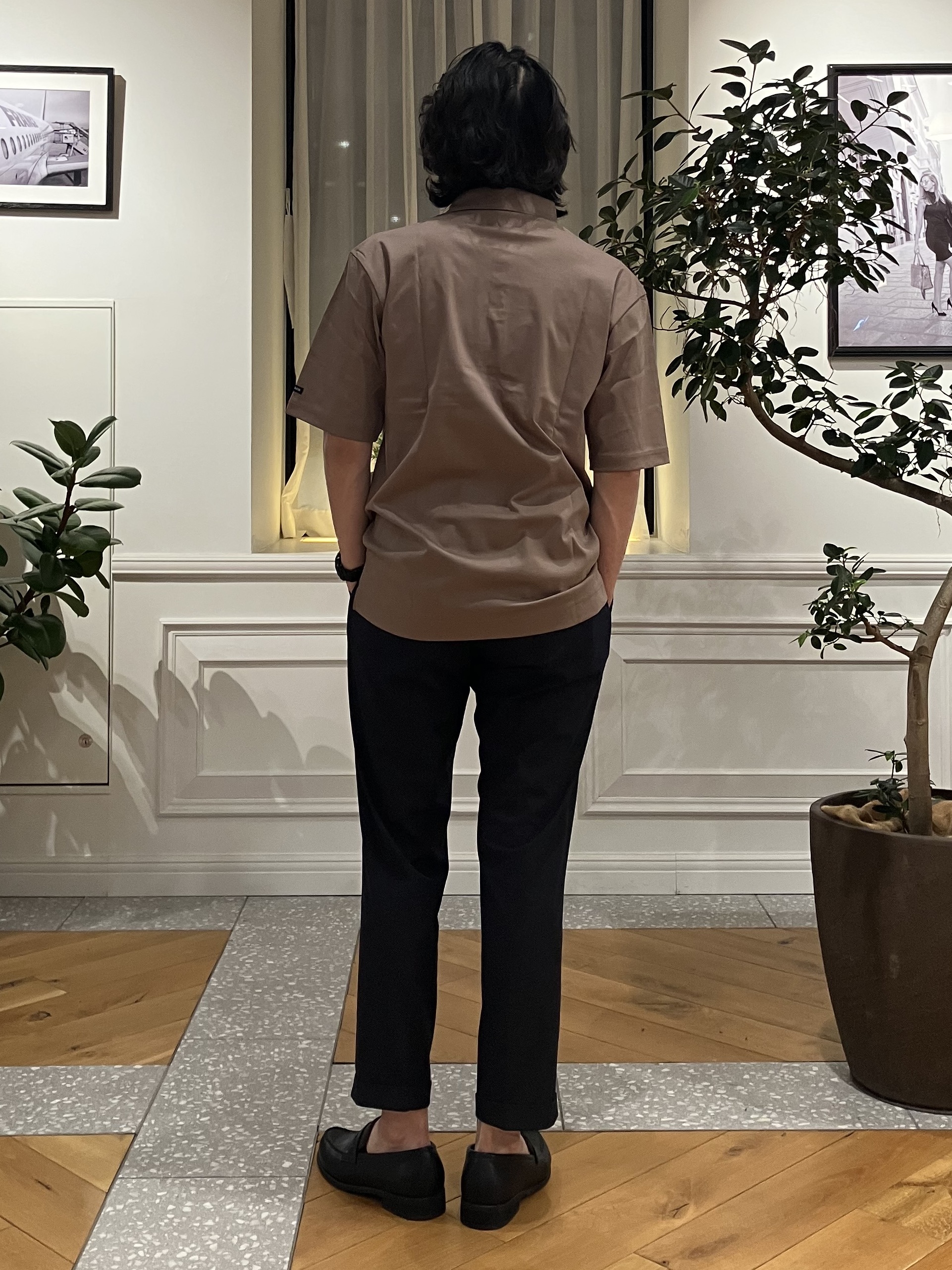 junyaさんの「DRESSTERIOR｜【接触冷感/抗菌防臭/消臭/Safari5月号掲載】ICE CLEAR COTTON オーバーフィッ」を使ったコーディネート
