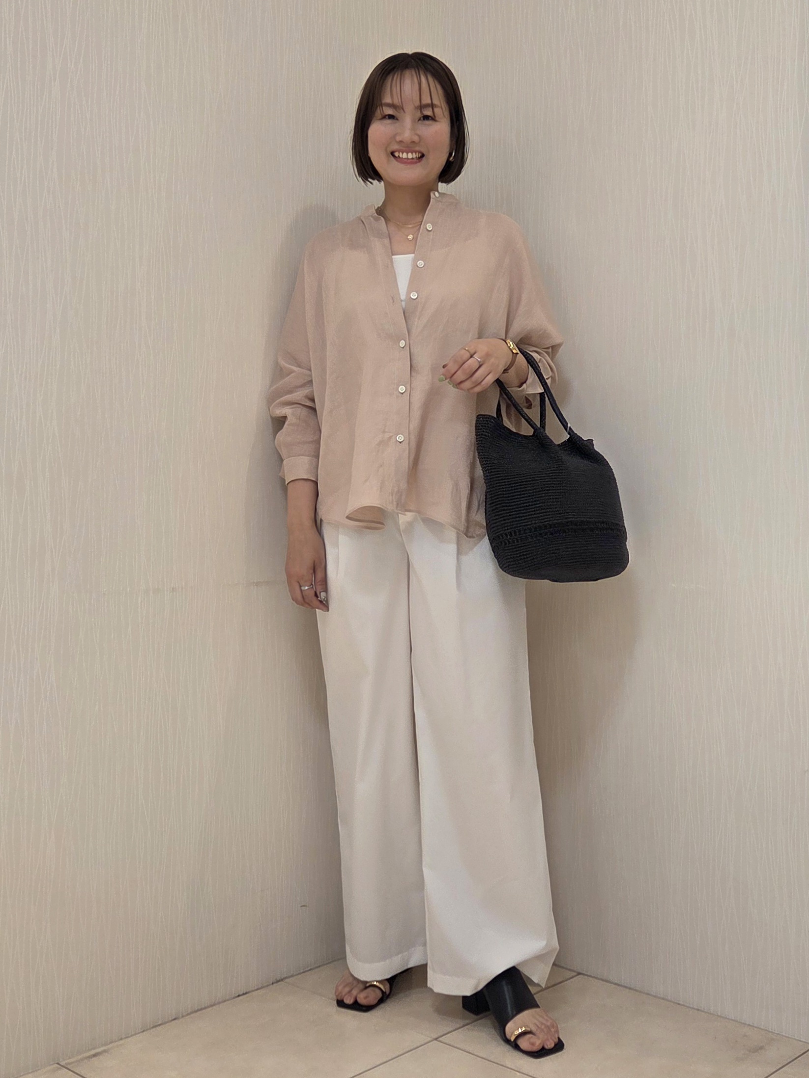 naokoさんの「UNTITLED｜【麻100】リネンドルマンシャツ」を使ったコーディネート
